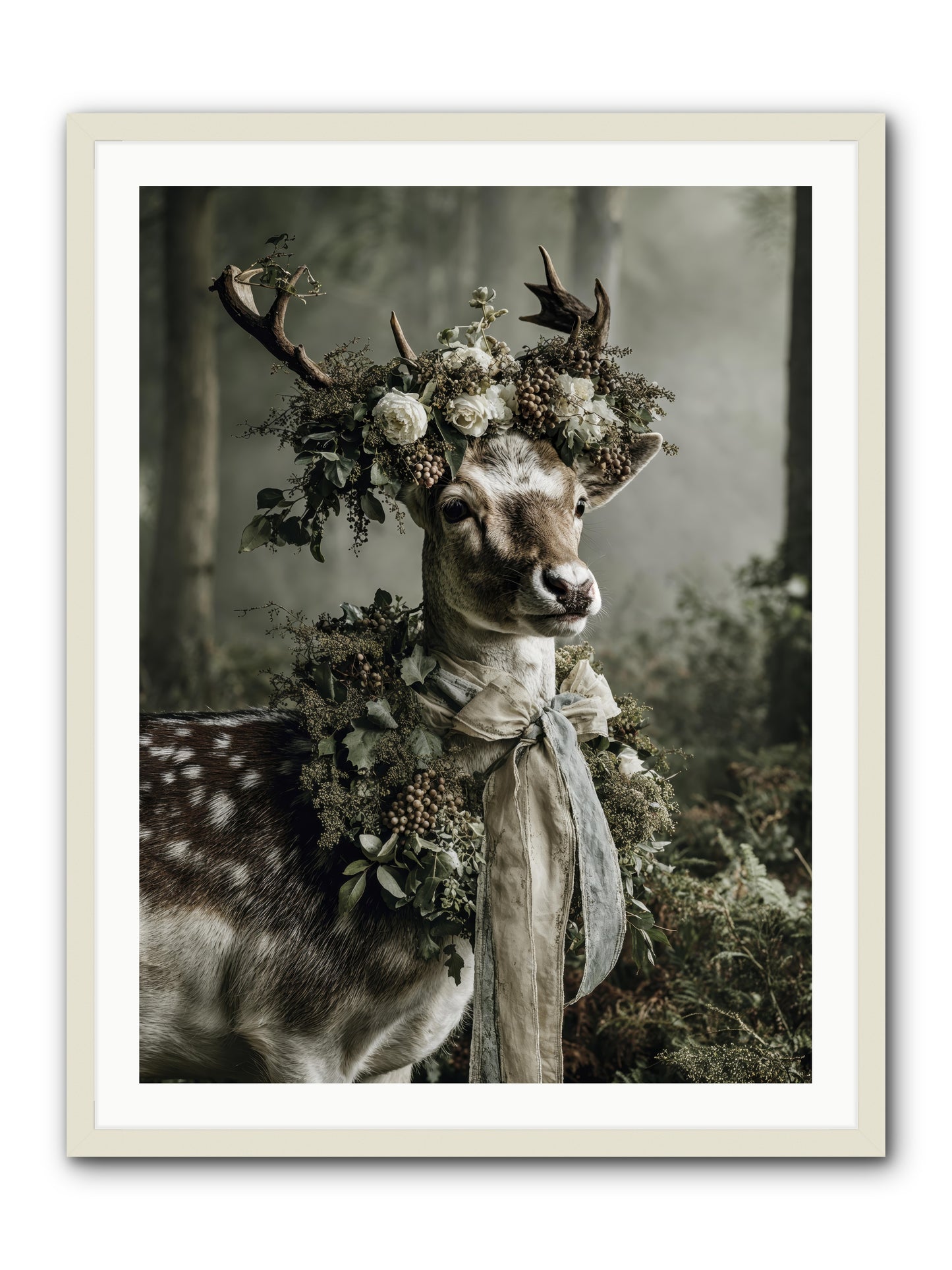 Varonne -- Framed Print - White 30x40