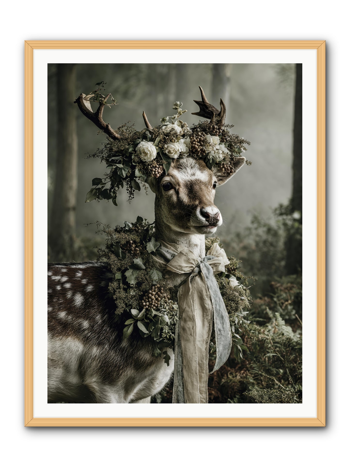 Varonne -- Framed Print - Natural 36x48