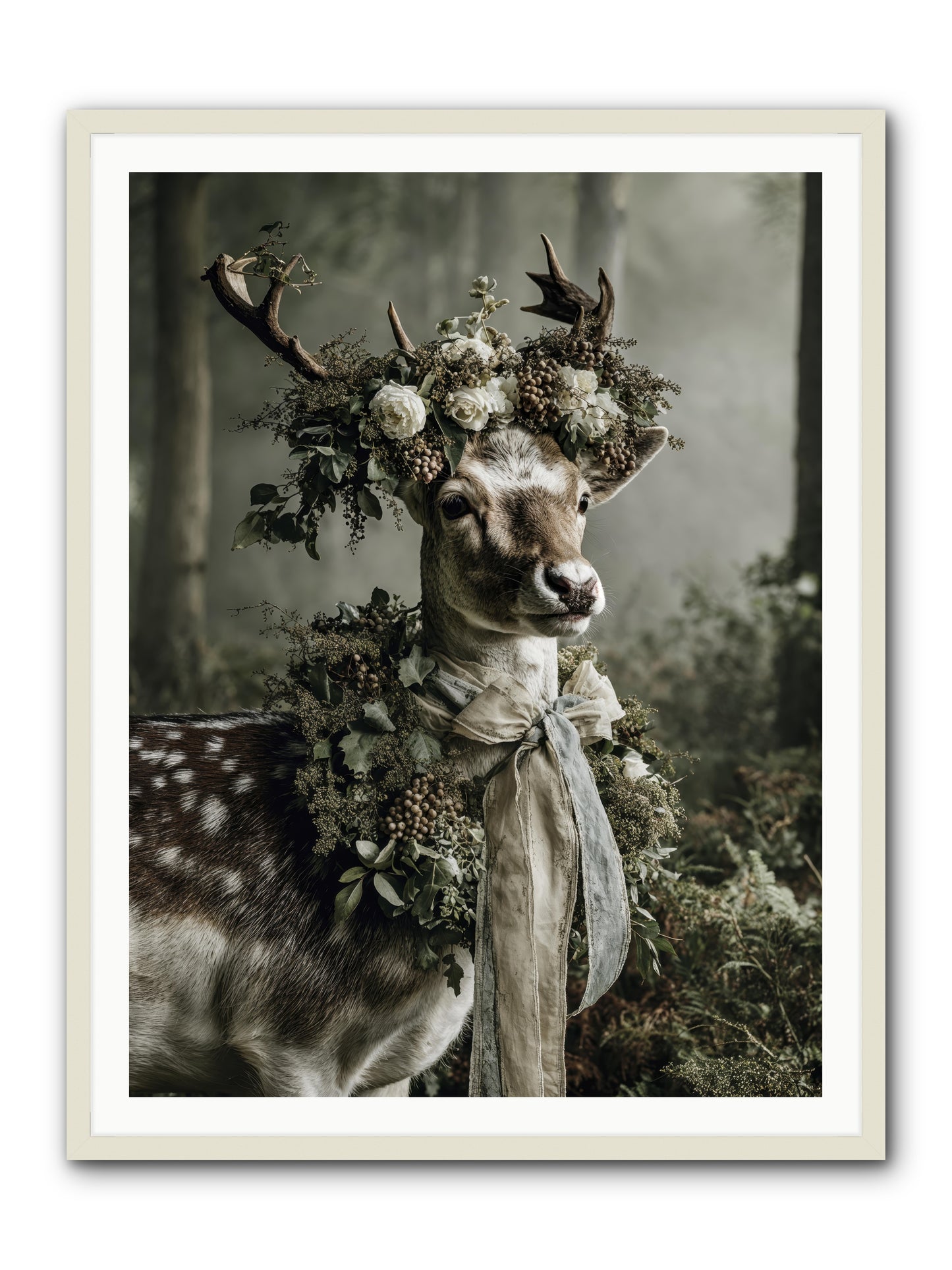 Varonne -- Framed Print - White 36x48