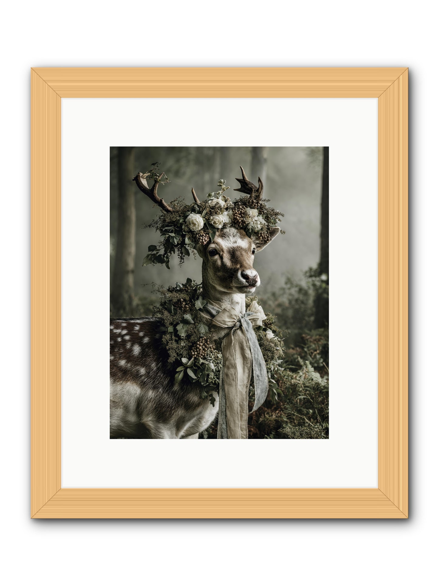 Varonne -- Framed Print - Natural 9x12