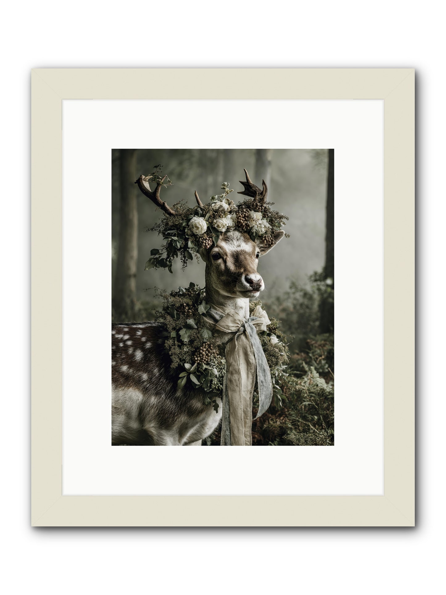 Varonne -- Framed Print - White 9x12