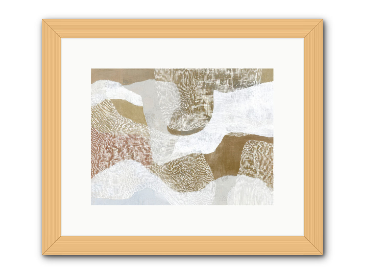 Veering -- Framed Print - Natural 12x9