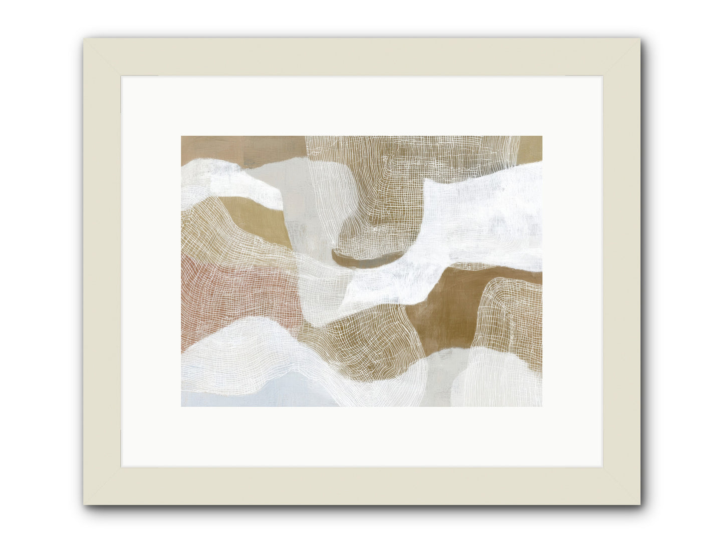 Veering -- Framed Print - White 12x9