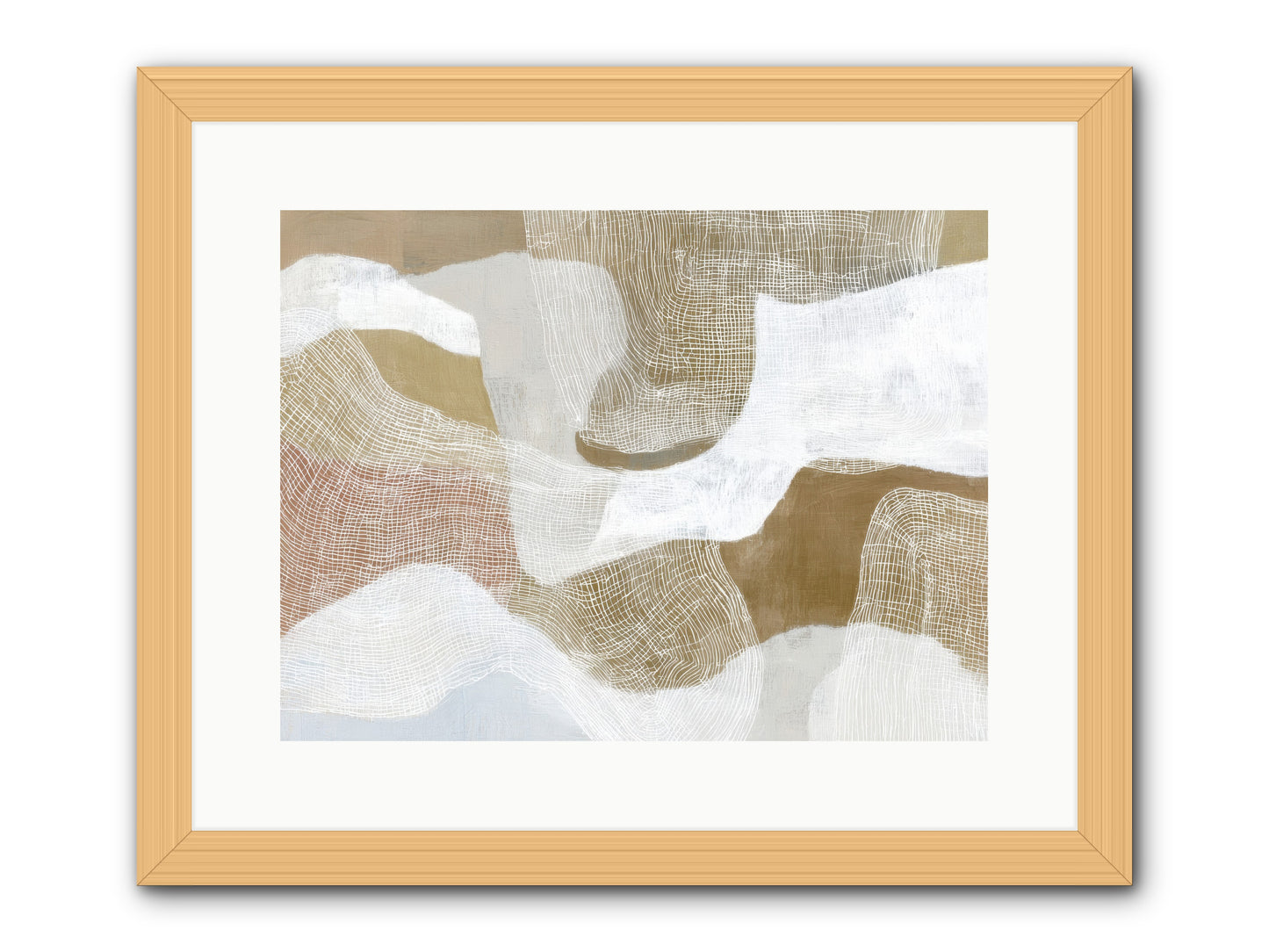 Veering -- Framed Print - Natural 16x12