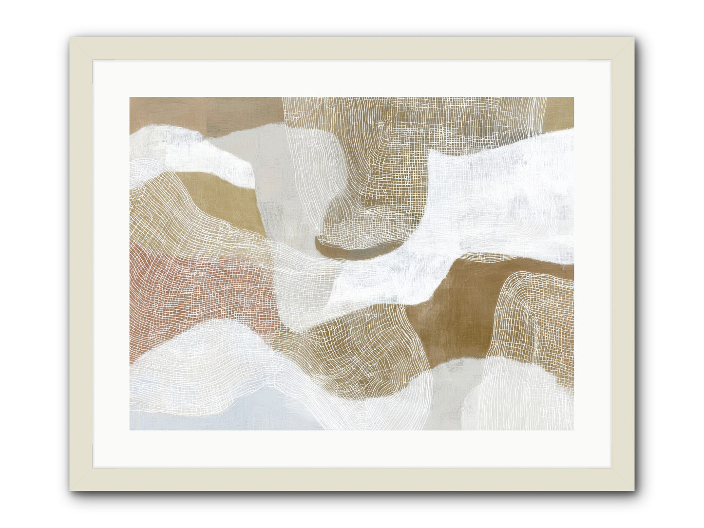 Veering -- Framed Print - White 24x18