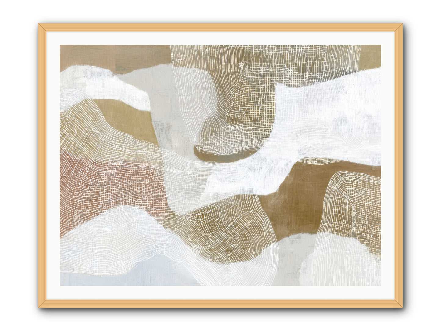 Veering -- Framed Print - Natural 48x36