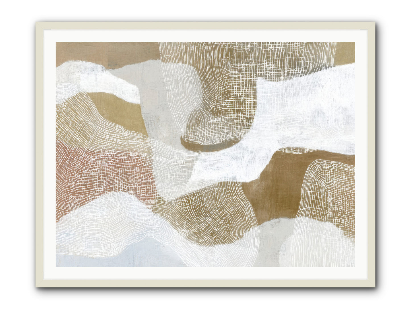 Veering -- Framed Print - White 48x36