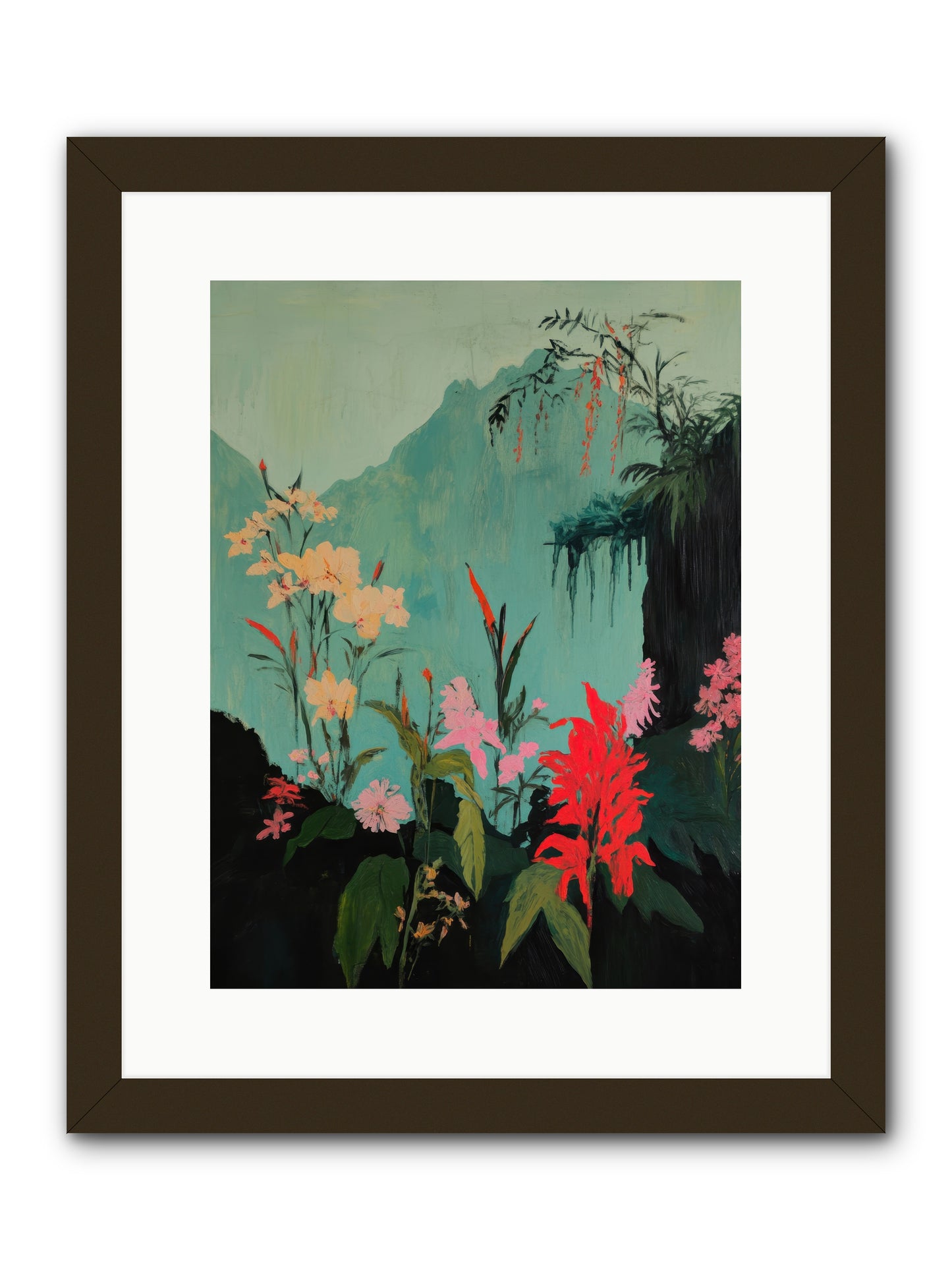 Veiled Botanica -- Framed Print - Black 12x16