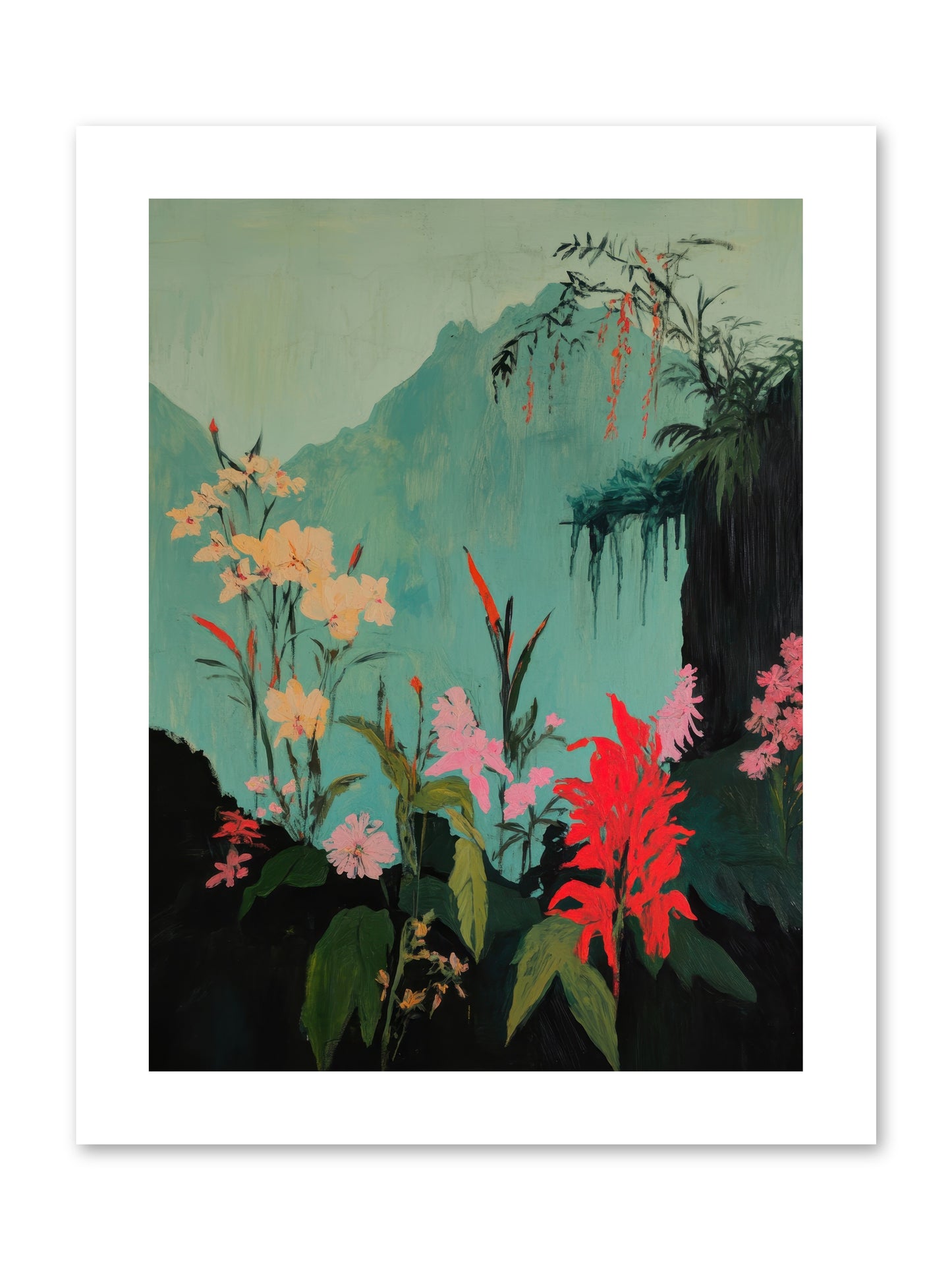Veiled Botanica -- Loose Canvas Print 9x12