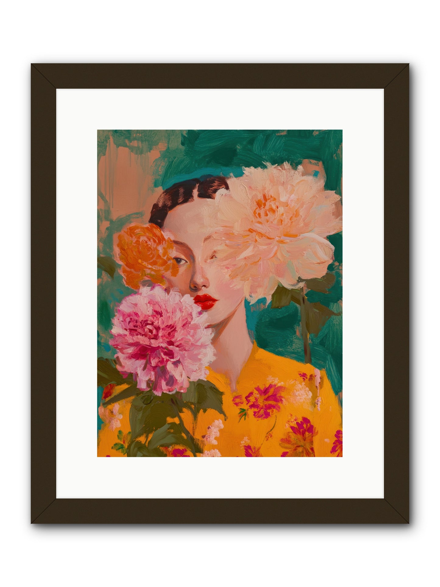 Veiled Presence -- Framed Print - Black 12x16