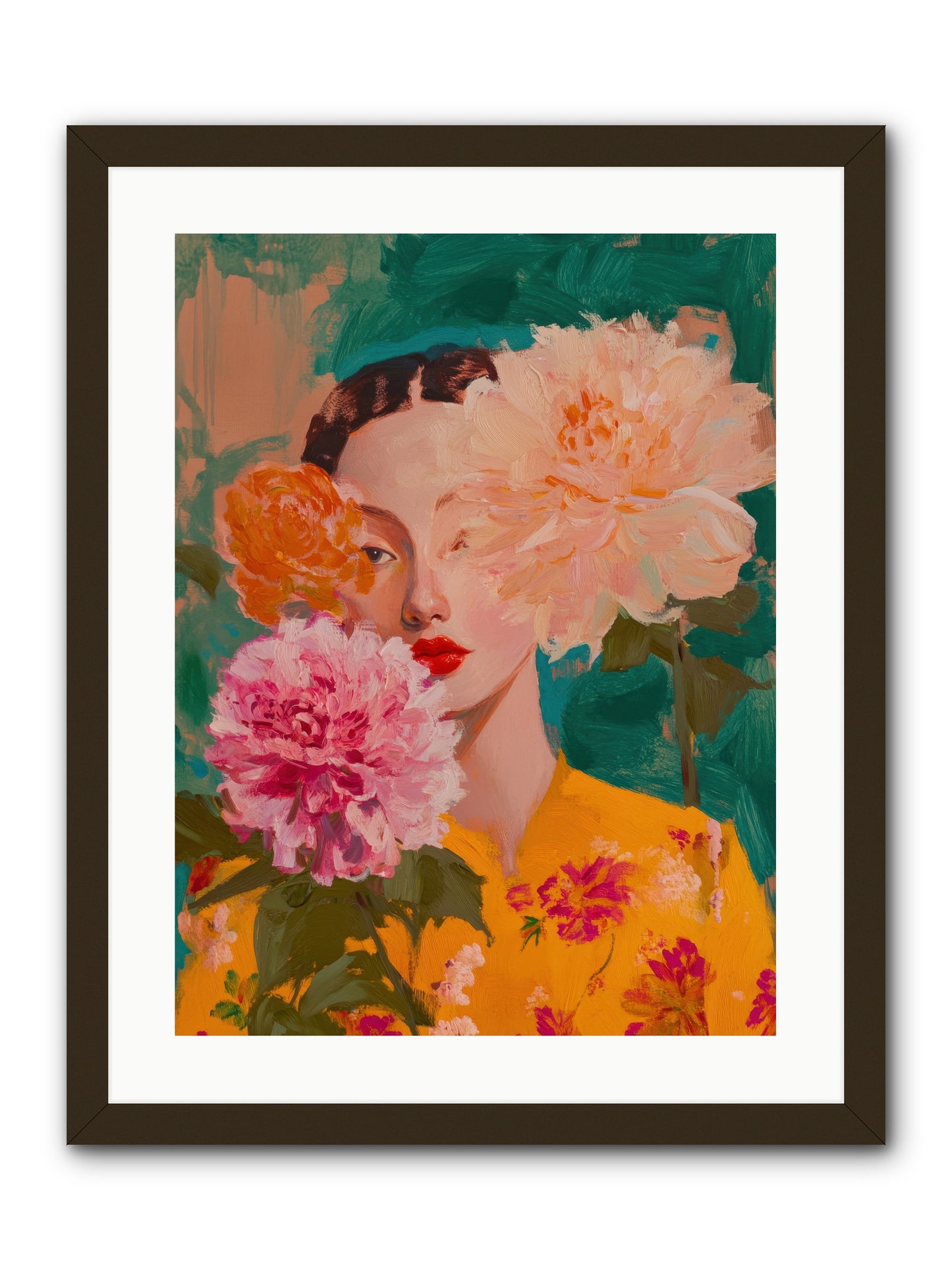 Veiled Presence -- Framed Print - Black 18x24