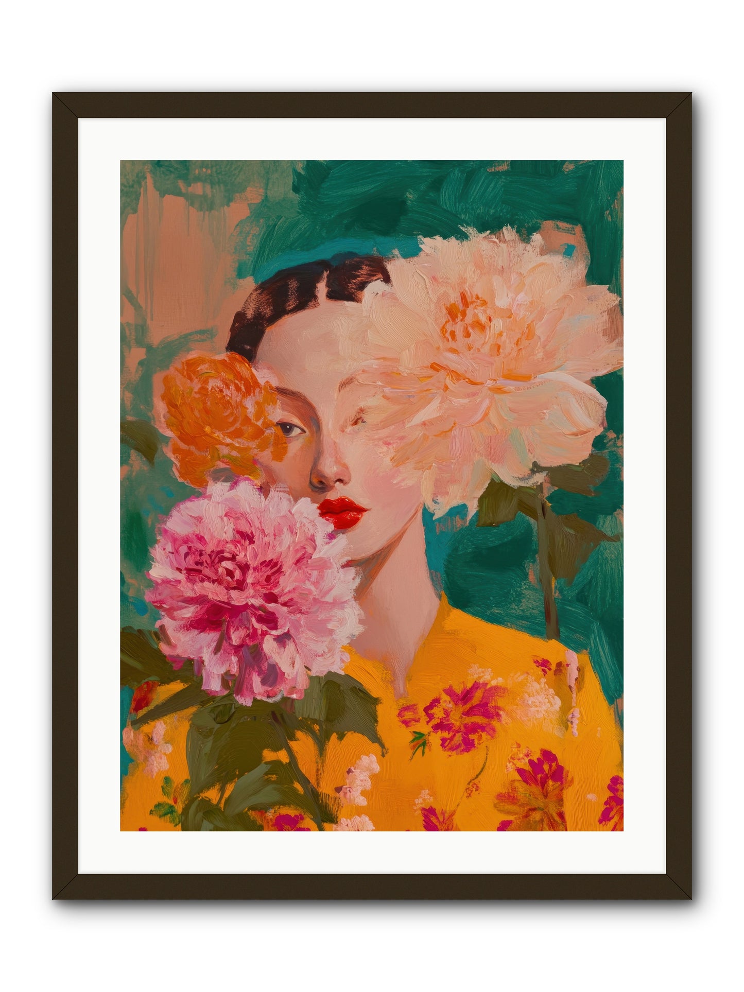 Veiled Presence -- Framed Print - Black 24x32