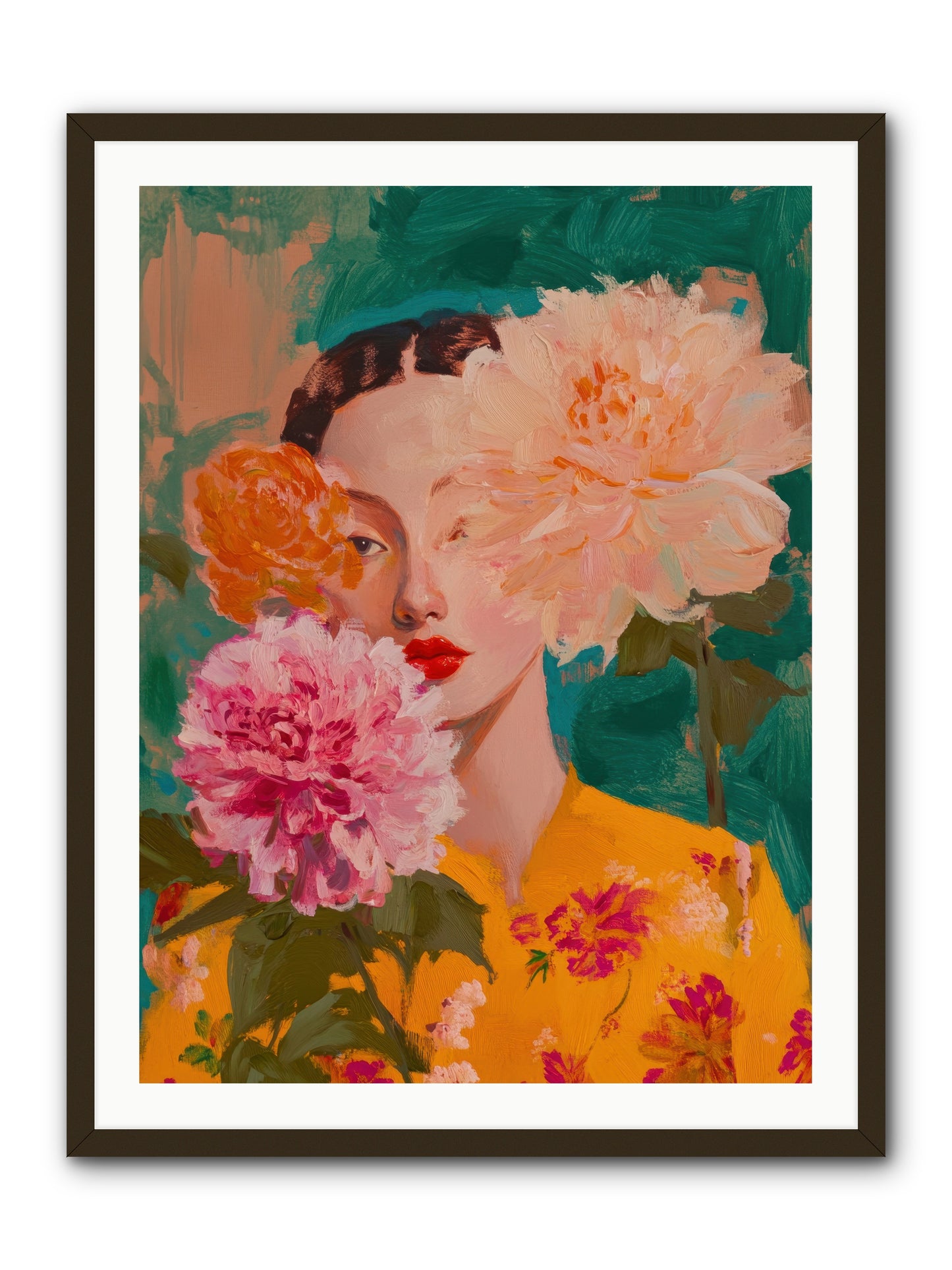 Veiled Presence -- Framed Print - Black 30x40