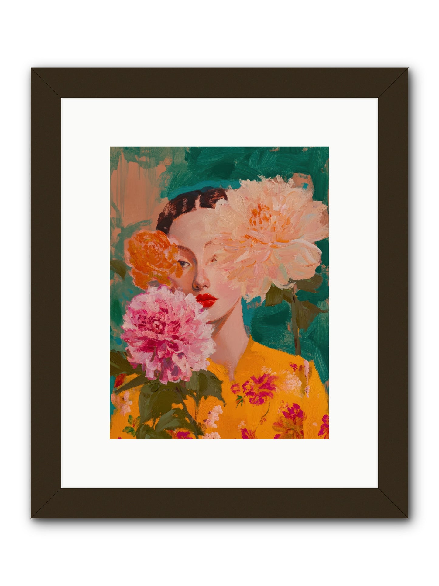 Veiled Presence -- Framed Print - Black 9x12