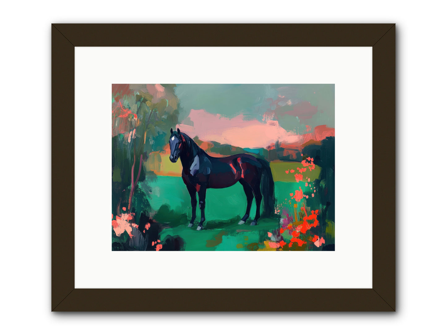Velvet Chapter -- Framed Print - Black 12x9