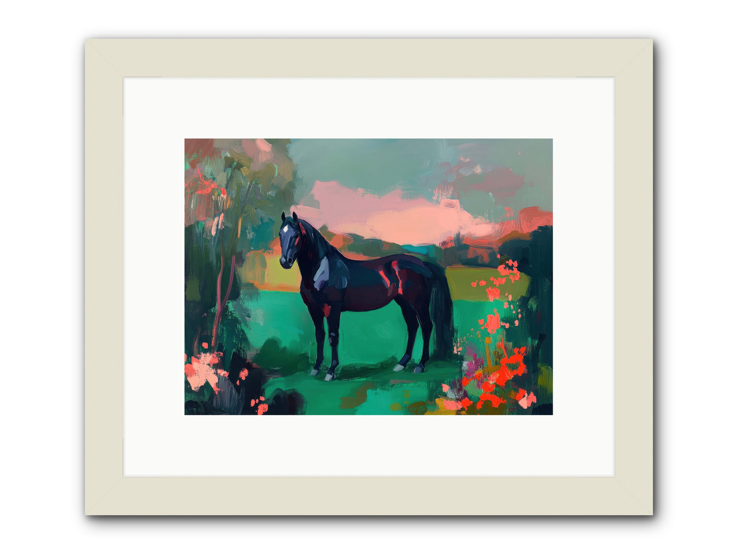 Velvet Chapter -- Framed Print - White 12x9