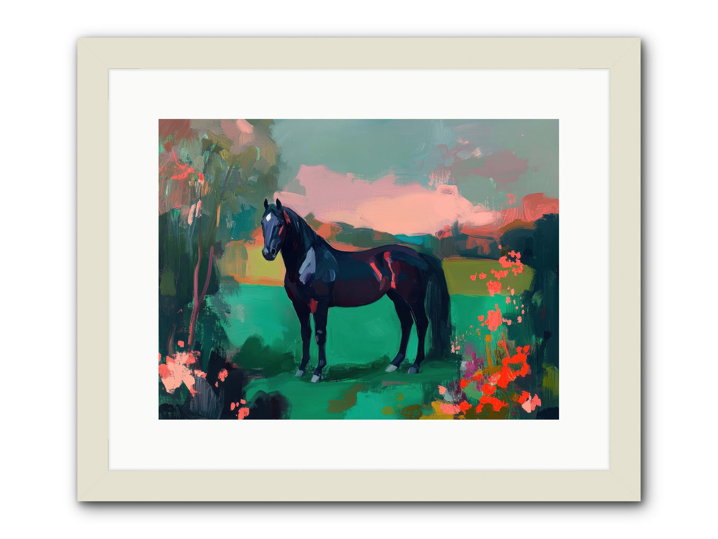 Velvet Chapter -- Framed Print - White 16x12