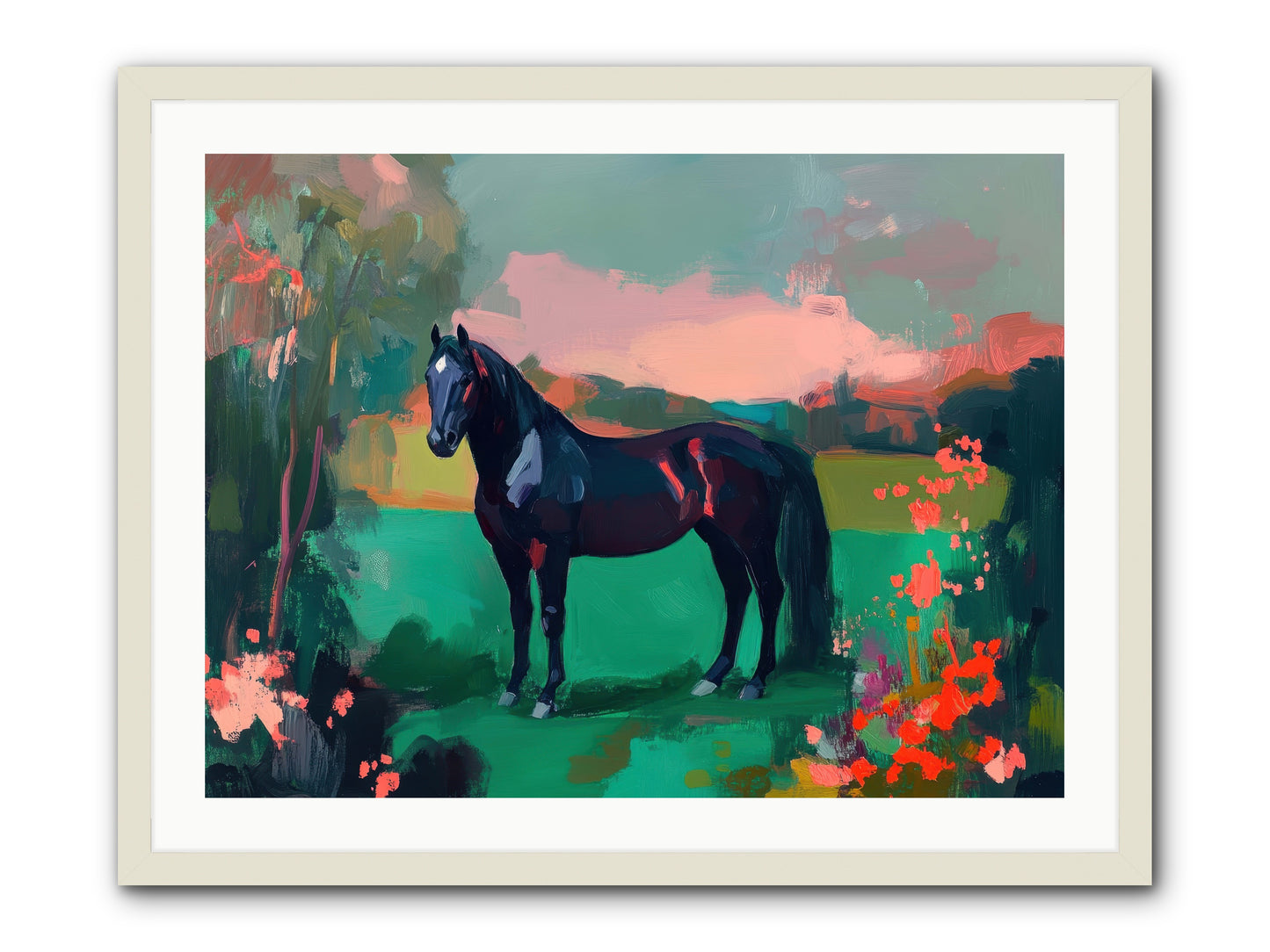Velvet Chapter -- Framed Print - White 32x24