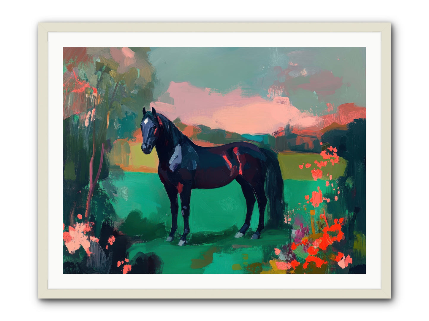 Velvet Chapter -- Framed Print - White 40x30