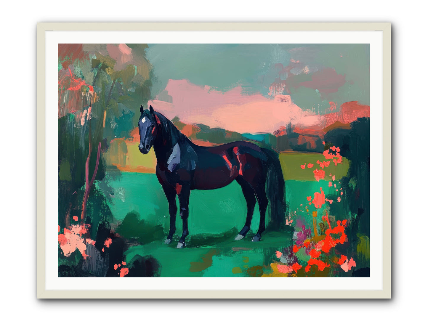 Velvet Chapter -- Framed Print - White 48x36