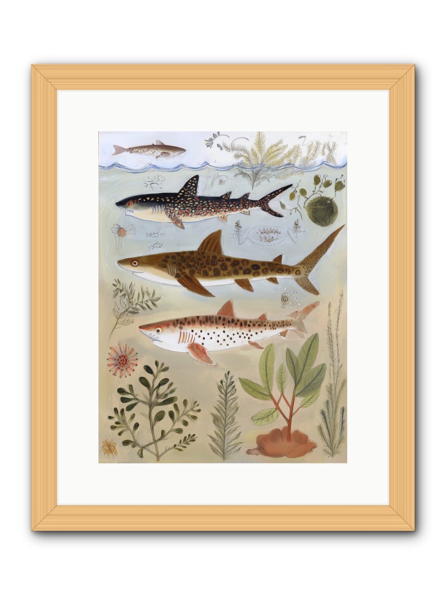 Velvet Depths -- Framed Print - Natural 12x16