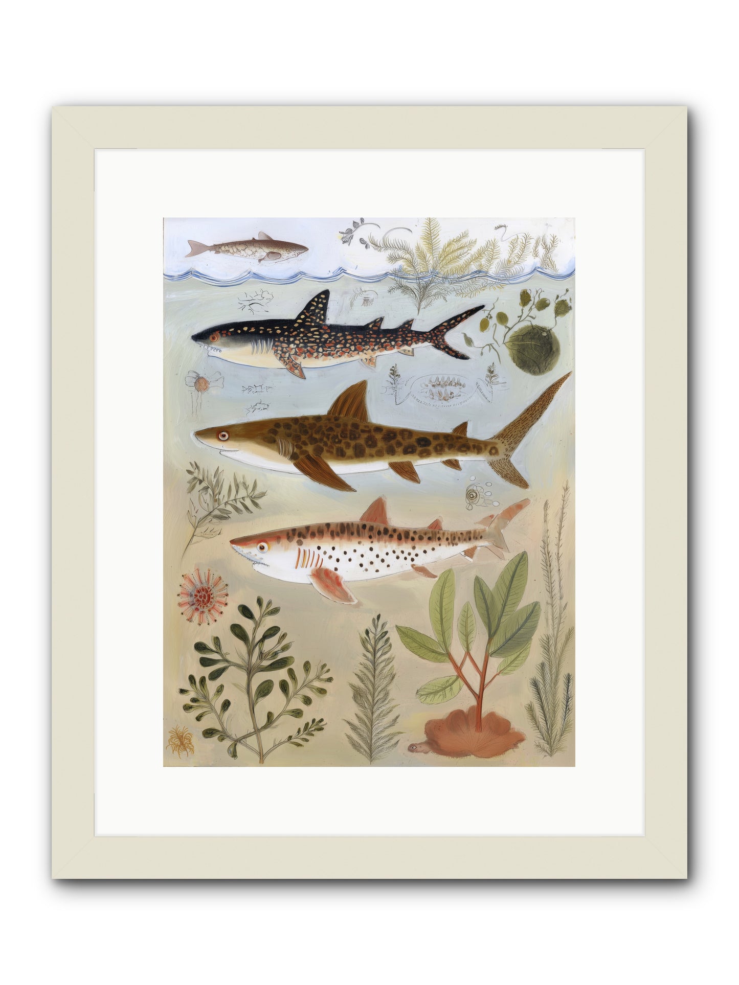 Velvet Depths -- Framed Print - White 12x16