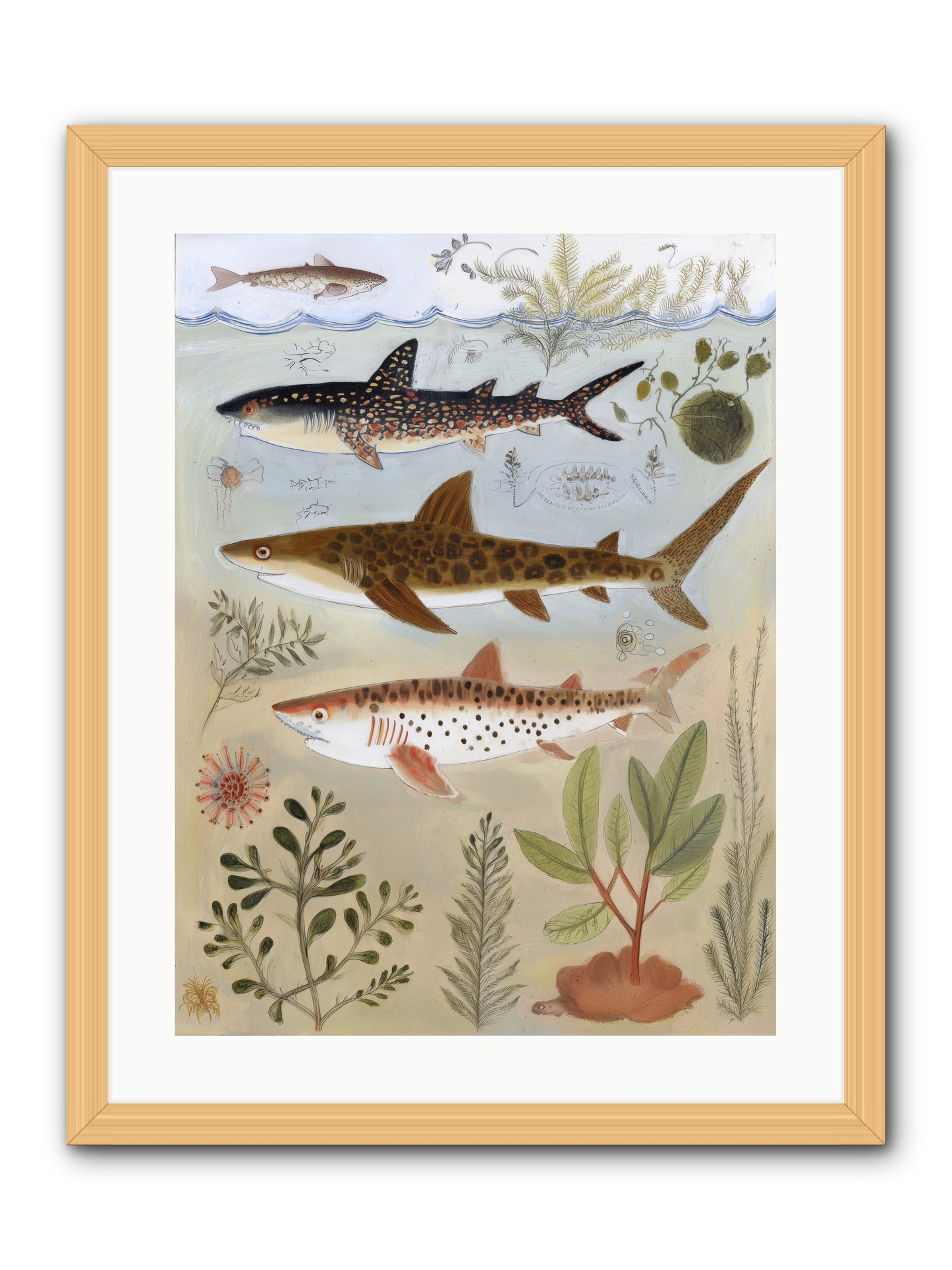 Velvet Depths -- Framed Print - Natural 18x24