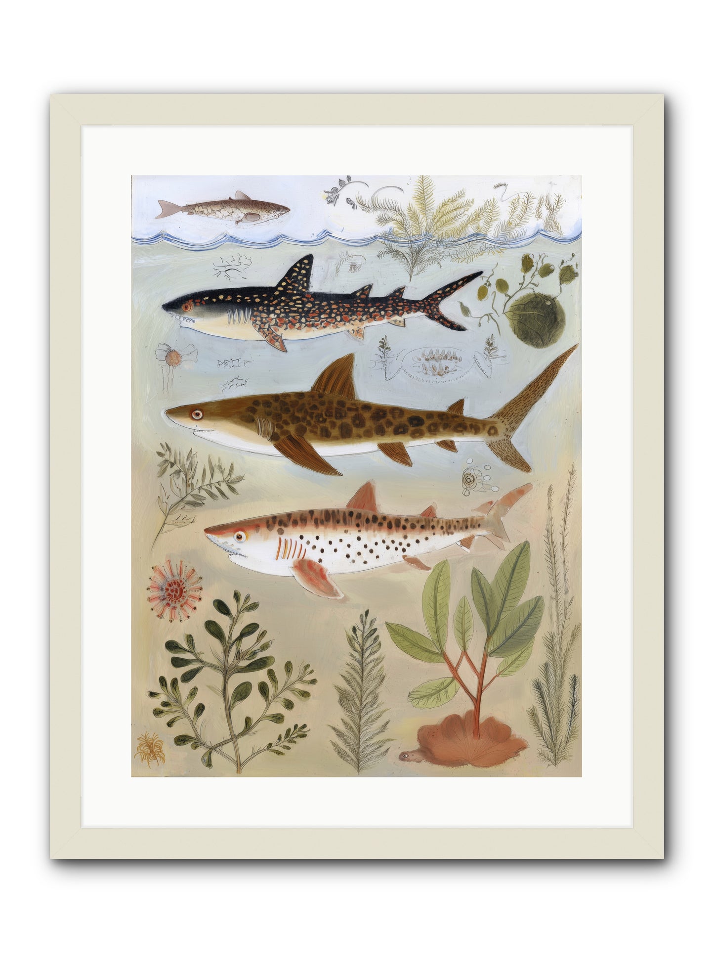 Velvet Depths -- Framed Print - White 18x24