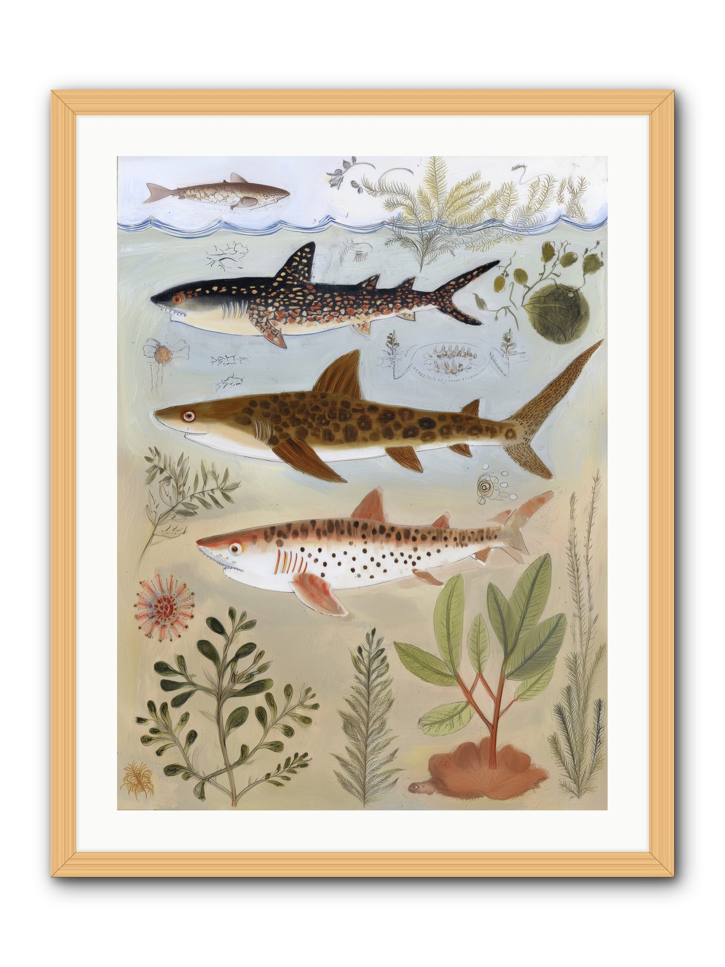Velvet Depths -- Framed Print - Natural 24x32
