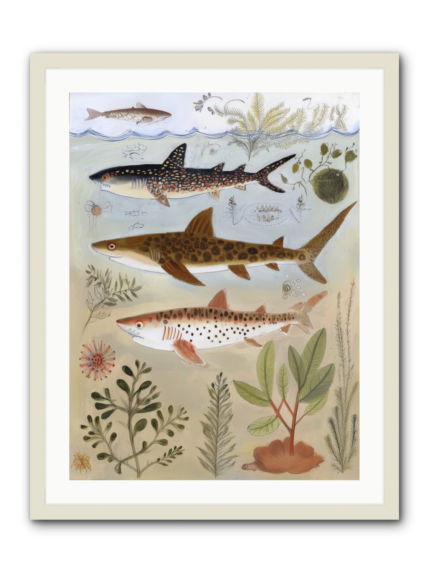 Velvet Depths -- Framed Print - White 24x32