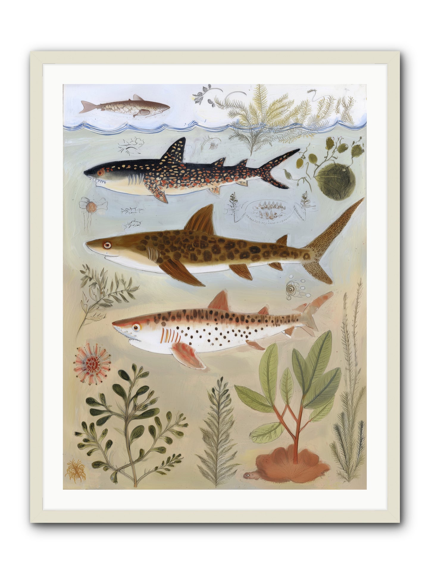 Velvet Depths -- Framed Print - White 30x40