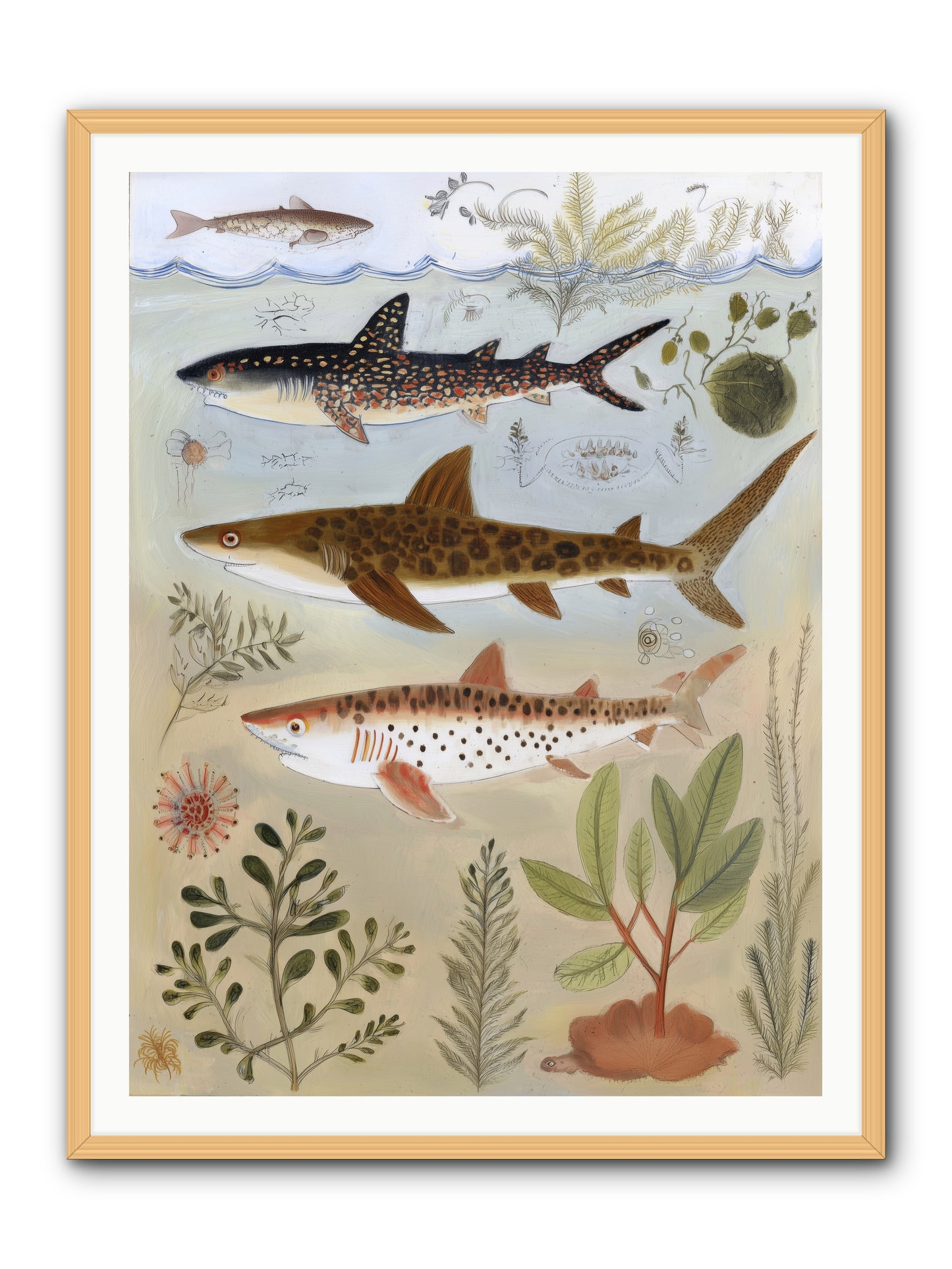 Velvet Depths -- Framed Print - Natural 36x48