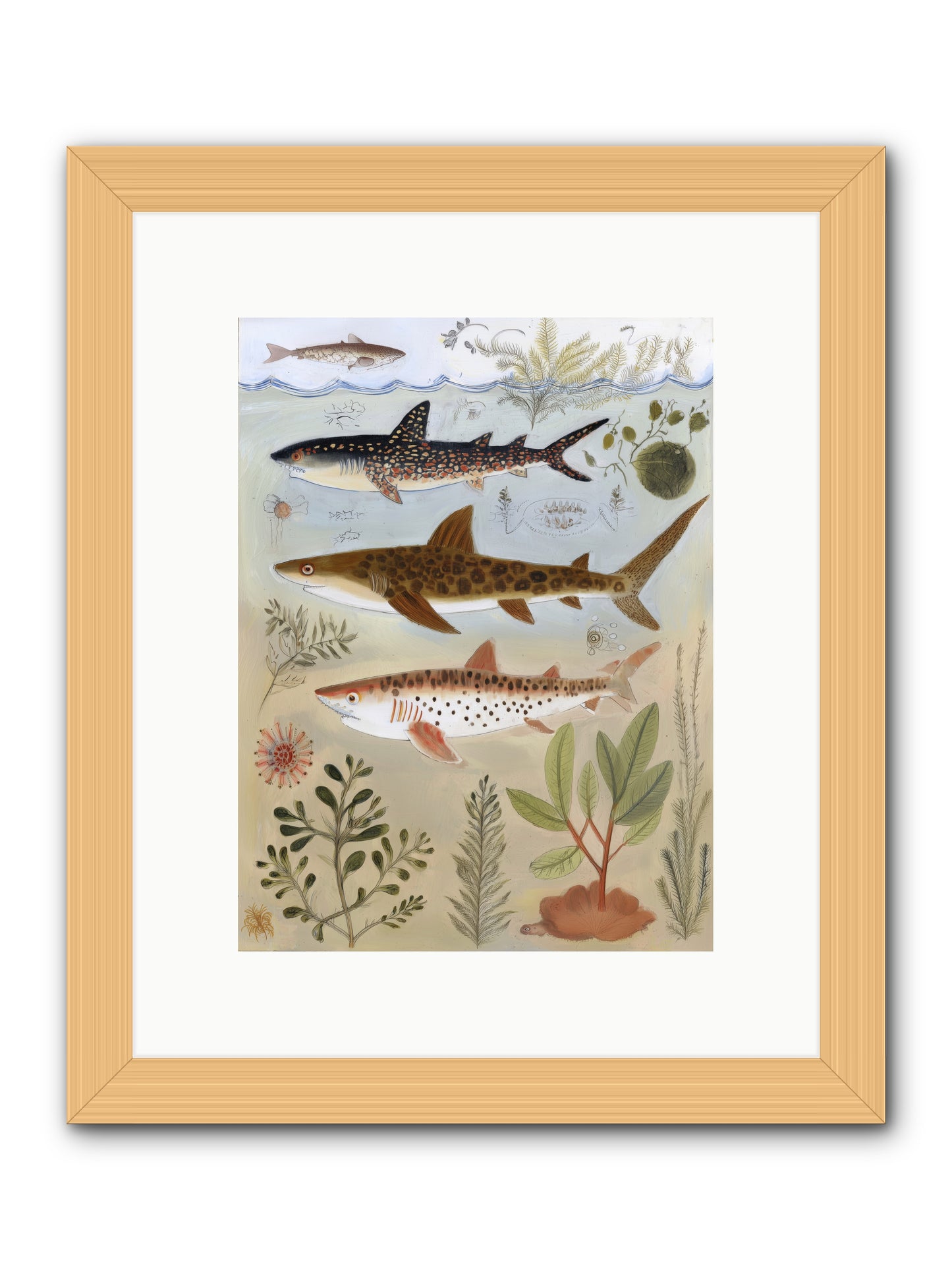 Velvet Depths -- Framed Print - Natural 9x12