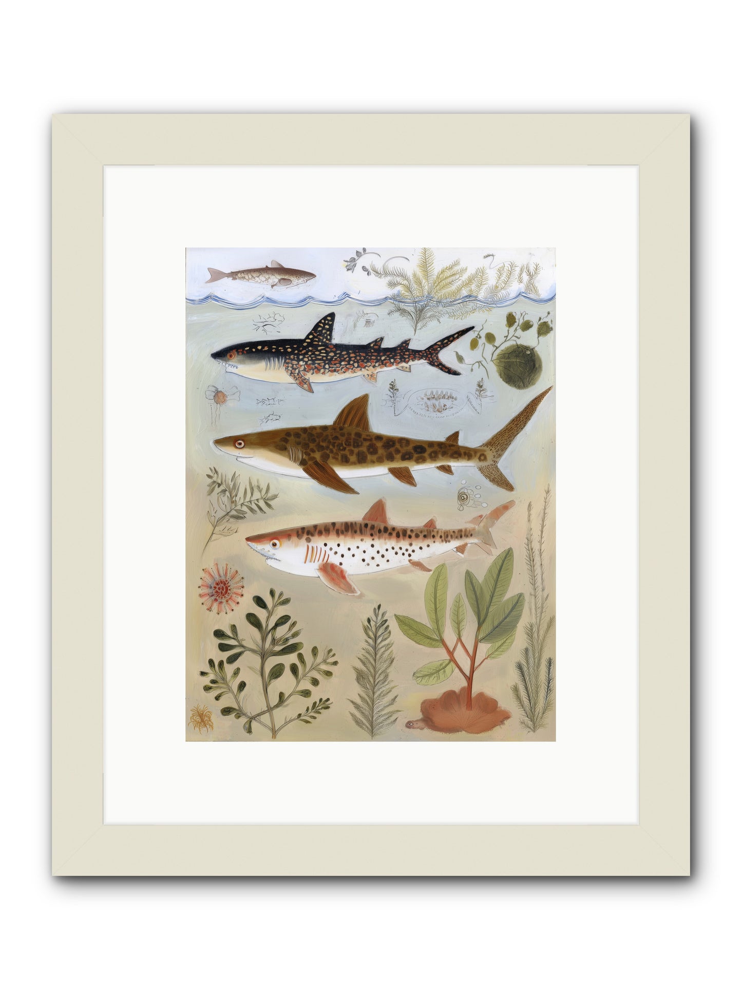 Velvet Depths -- Framed Print - White 9x12