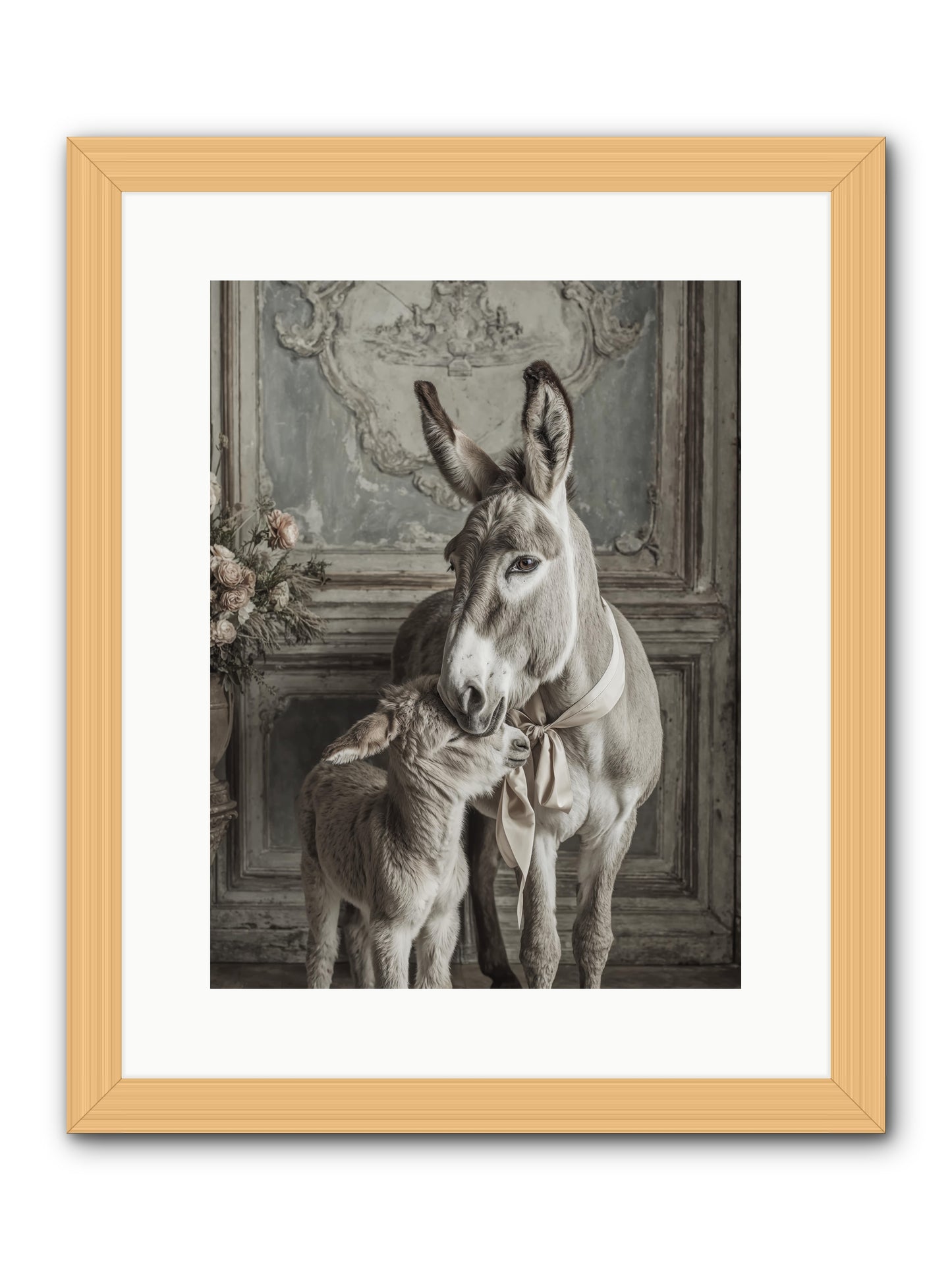 Velvet Heart Whispers -- Framed Print - Natural 12x16