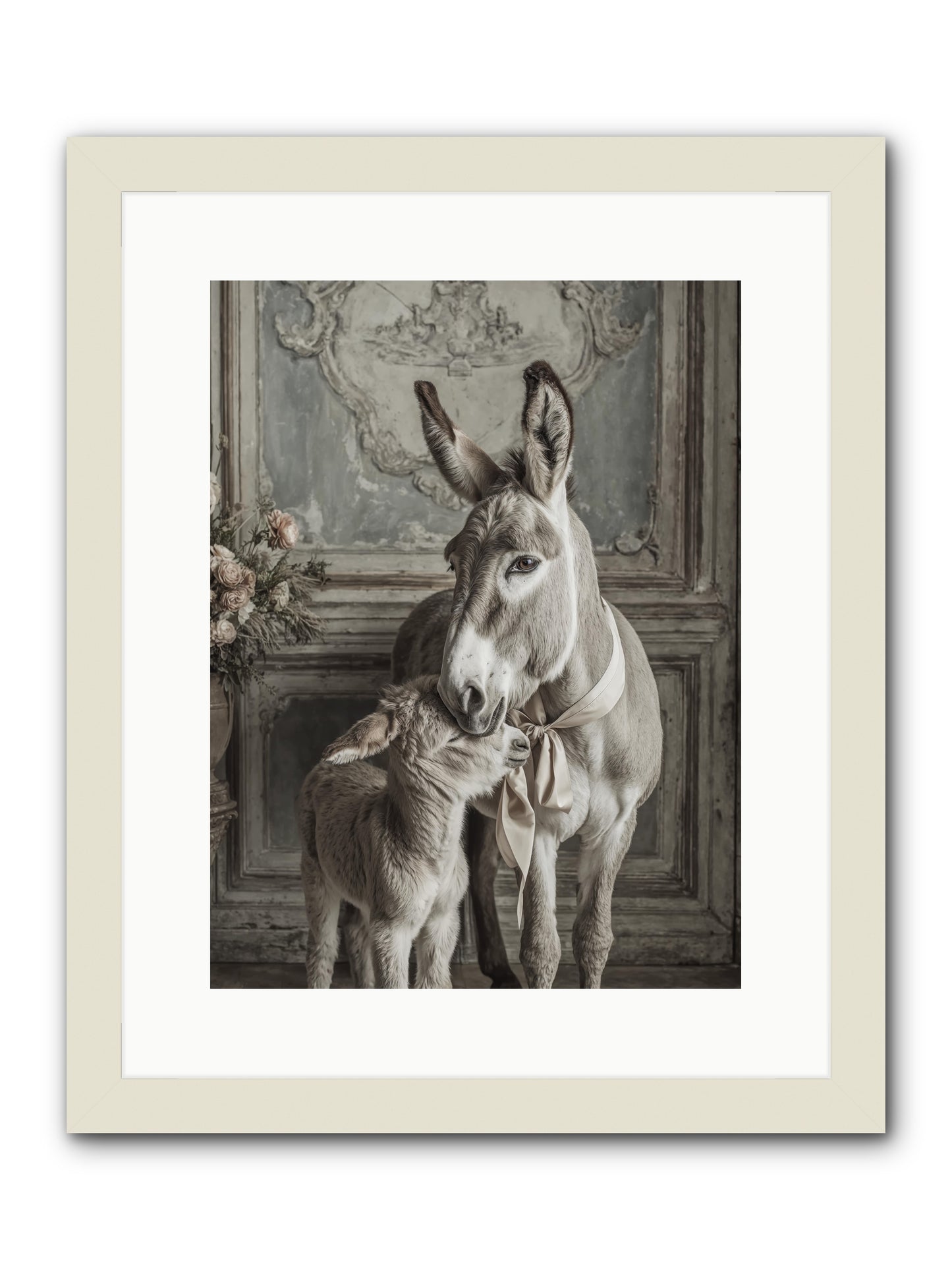 Velvet Heart Whispers -- Framed Print - White 12x16