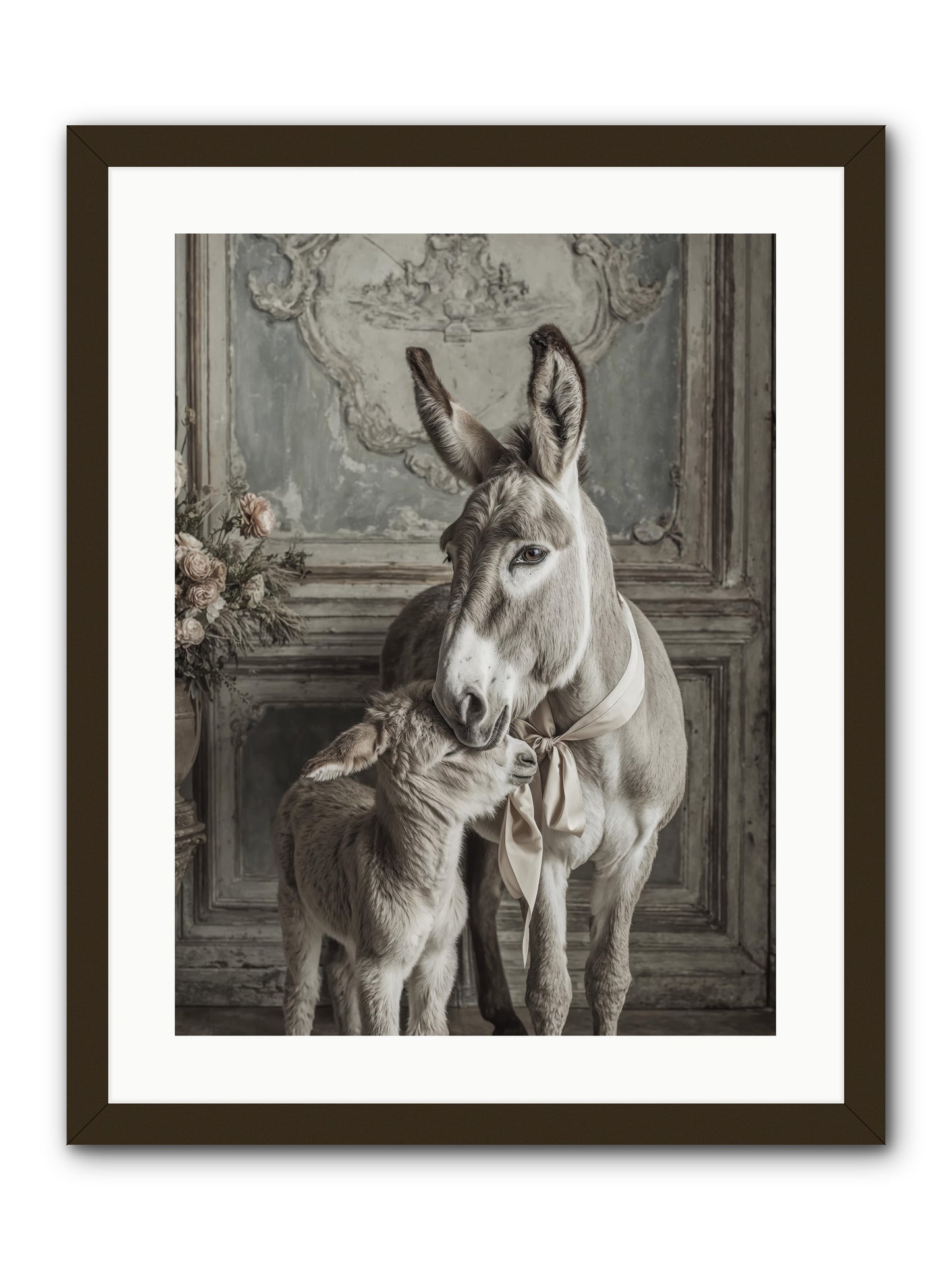 Velvet Heart Whispers -- Framed Print - Black 18x24