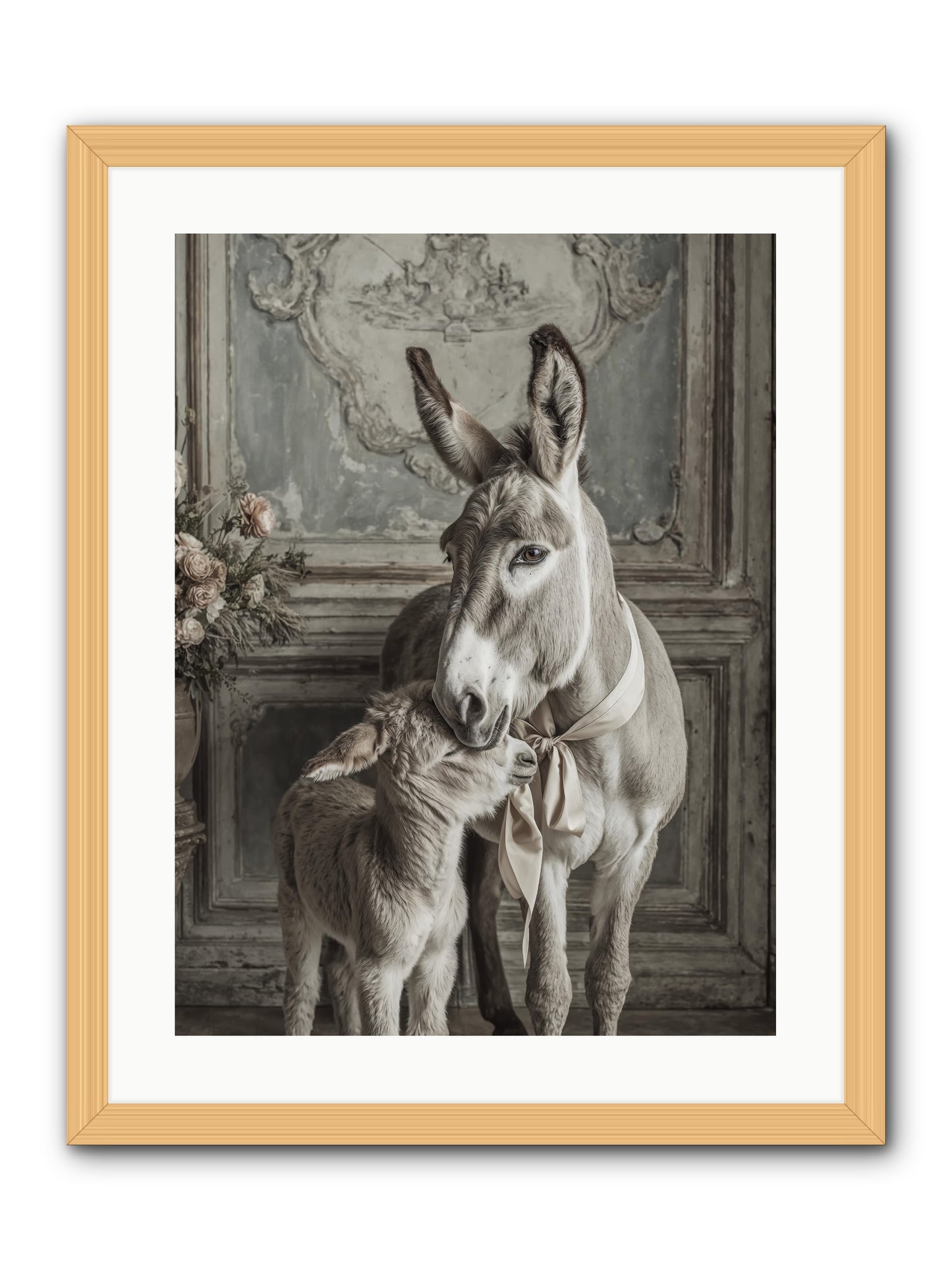 Velvet Heart Whispers -- Framed Print - Natural 18x24