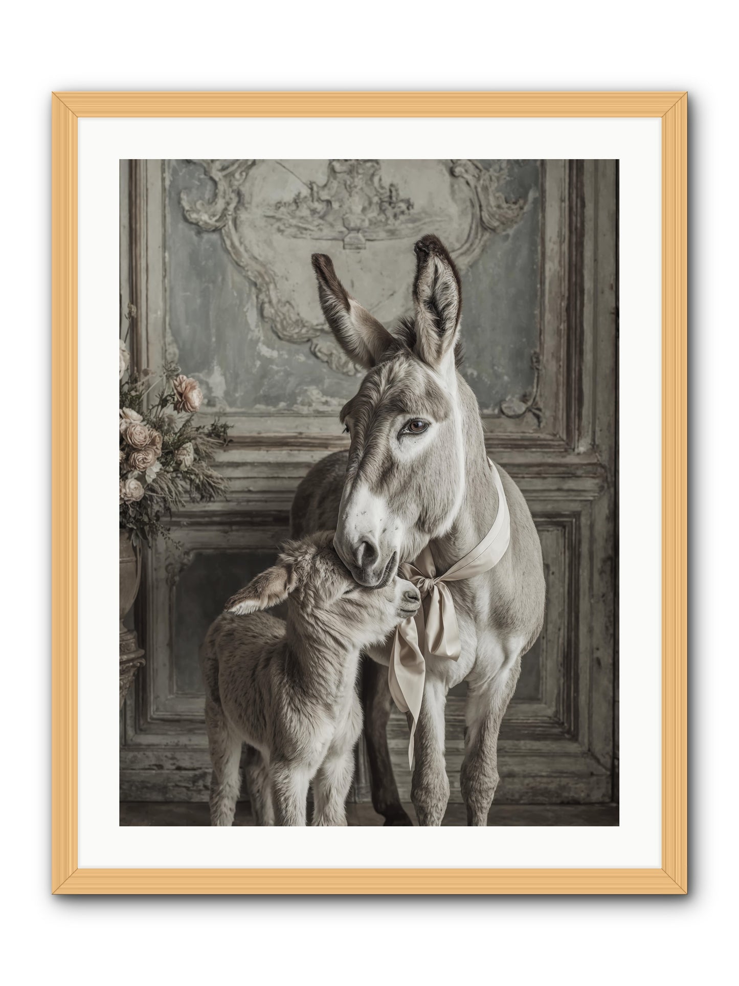 Velvet Heart Whispers -- Framed Print - Natural 24x32