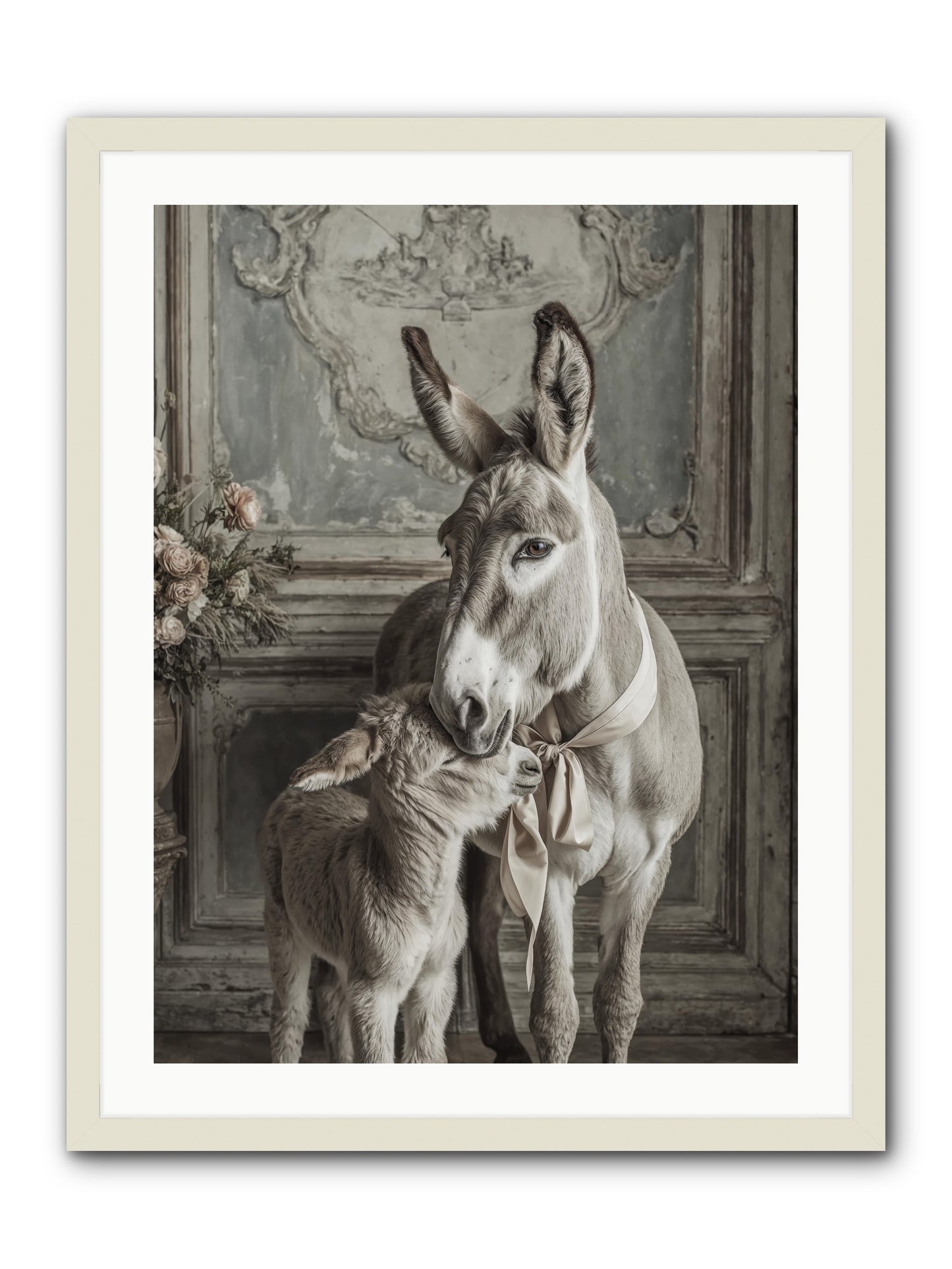 Velvet Heart Whispers -- Framed Print - White 24x32