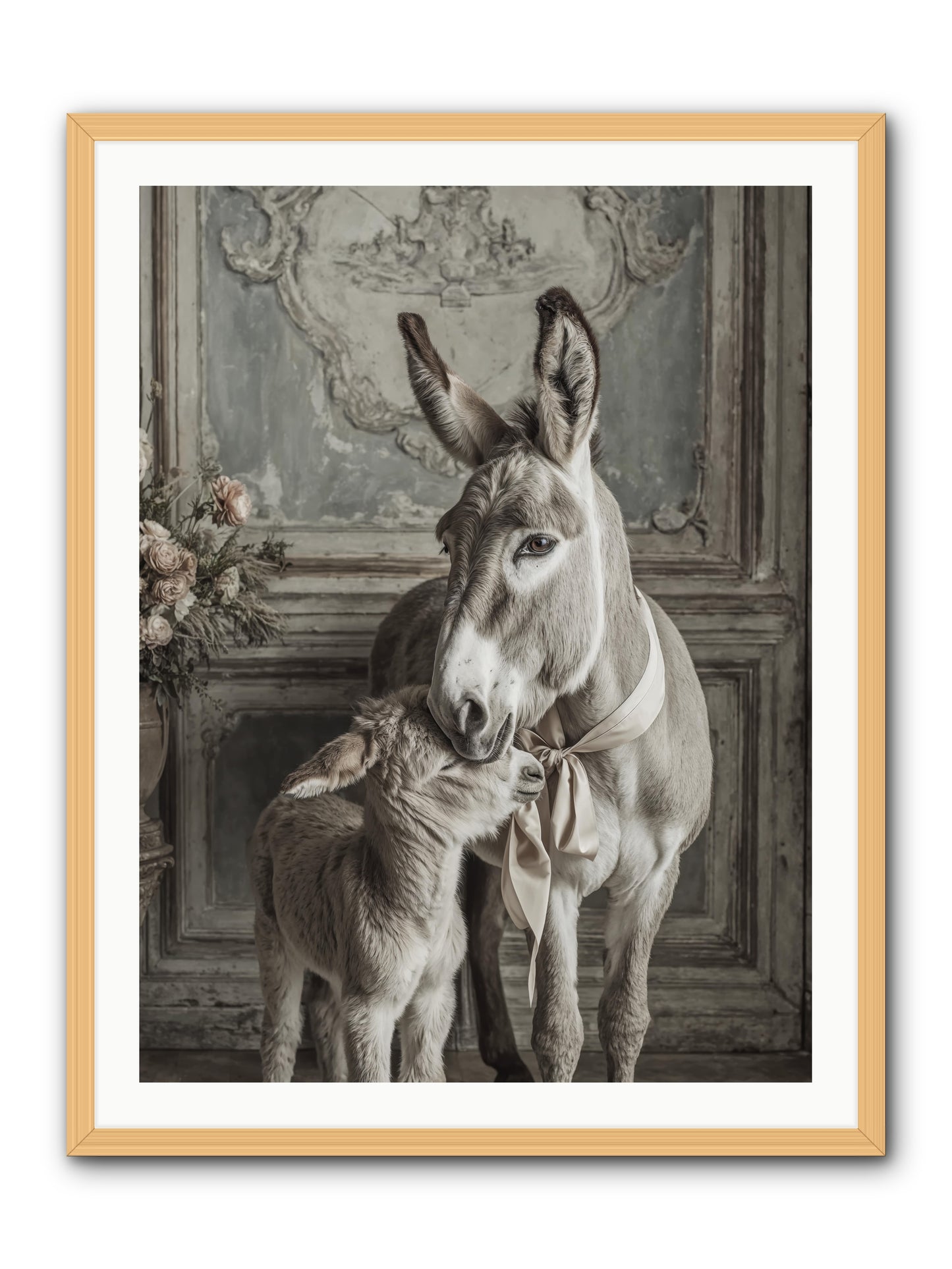 Velvet Heart Whispers -- Framed Print - Natural 30x40