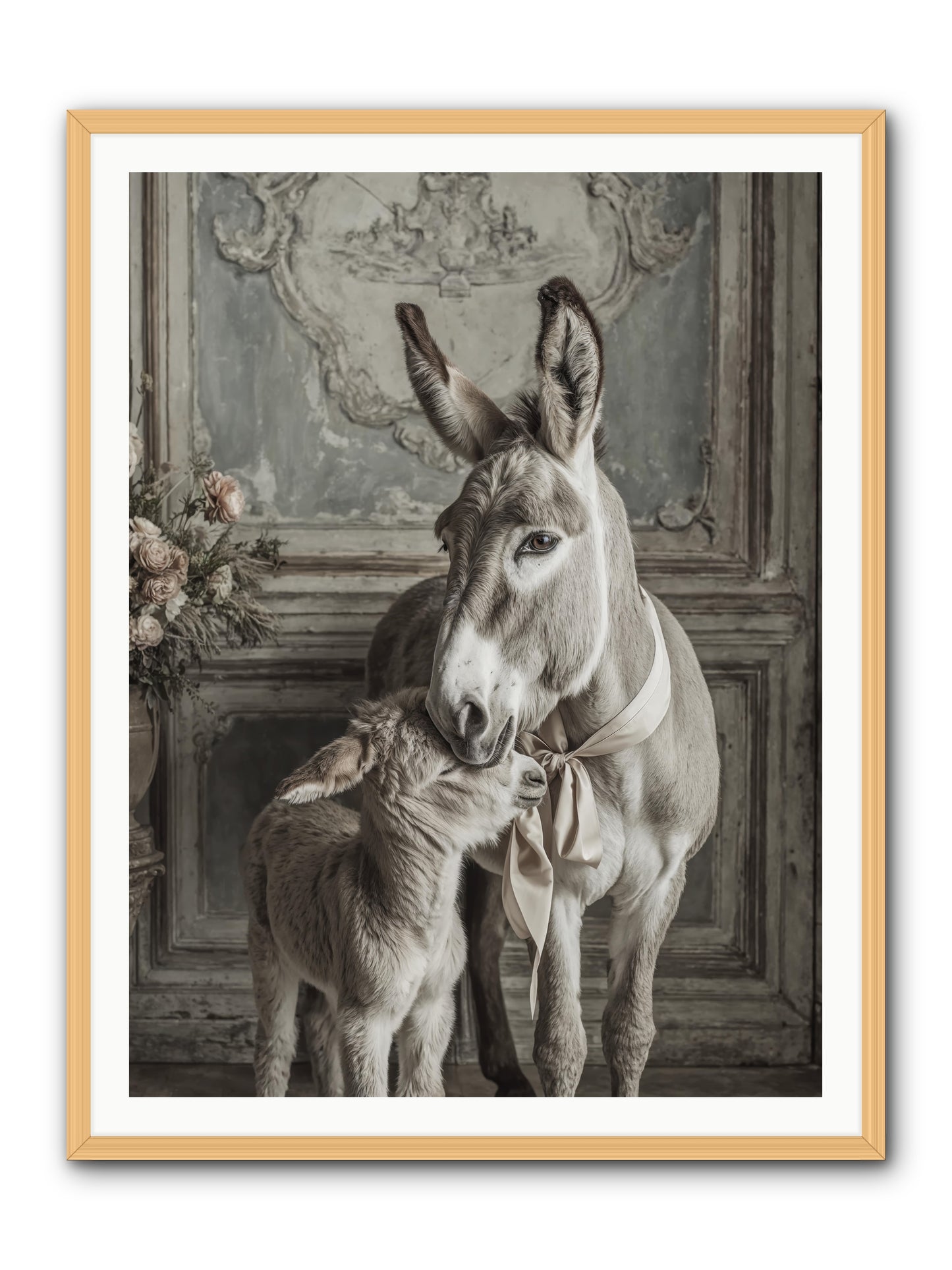Velvet Heart Whispers -- Framed Print - Natural 36x48