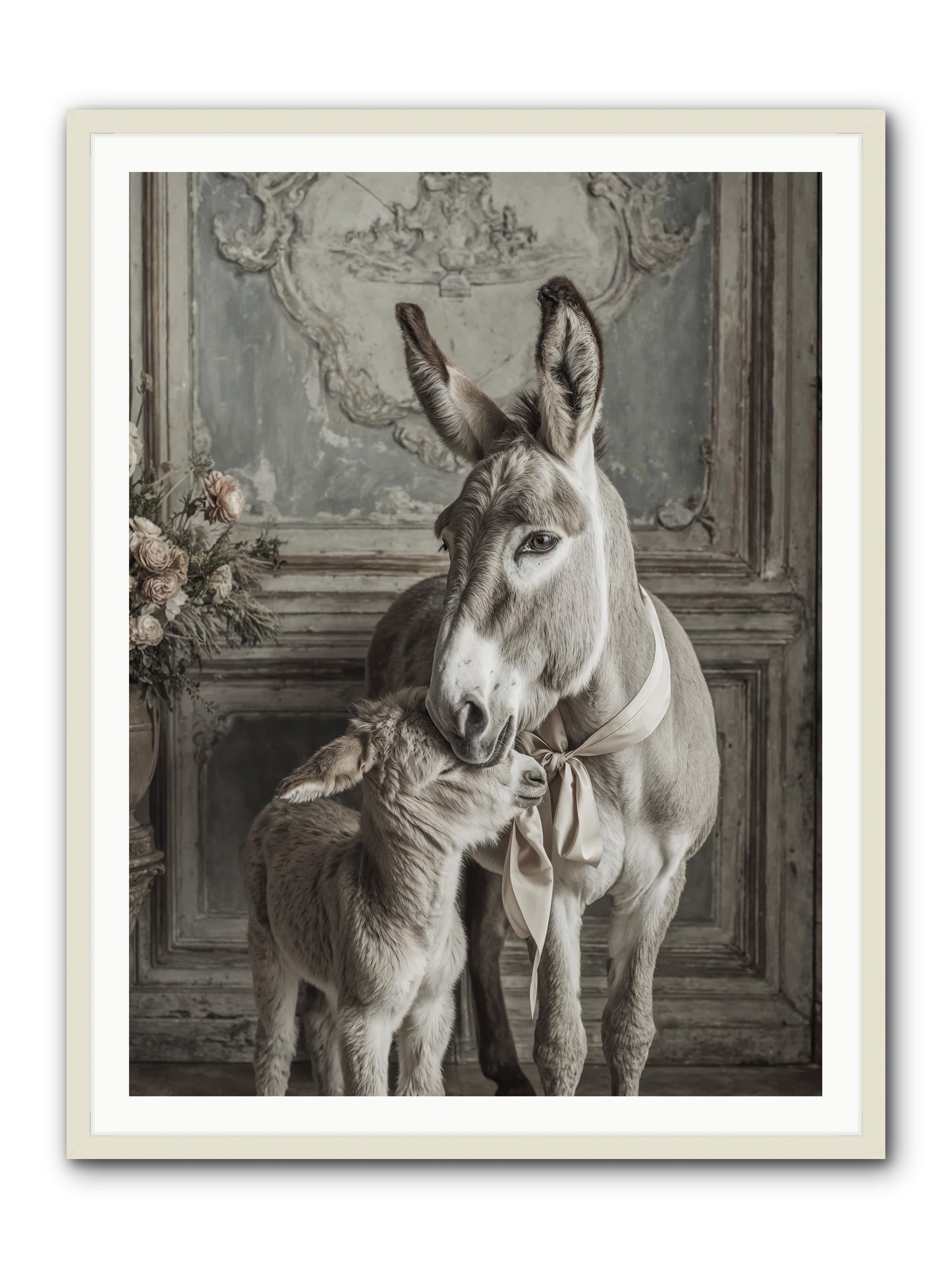 Velvet Heart Whispers -- Framed Print - White 36x48