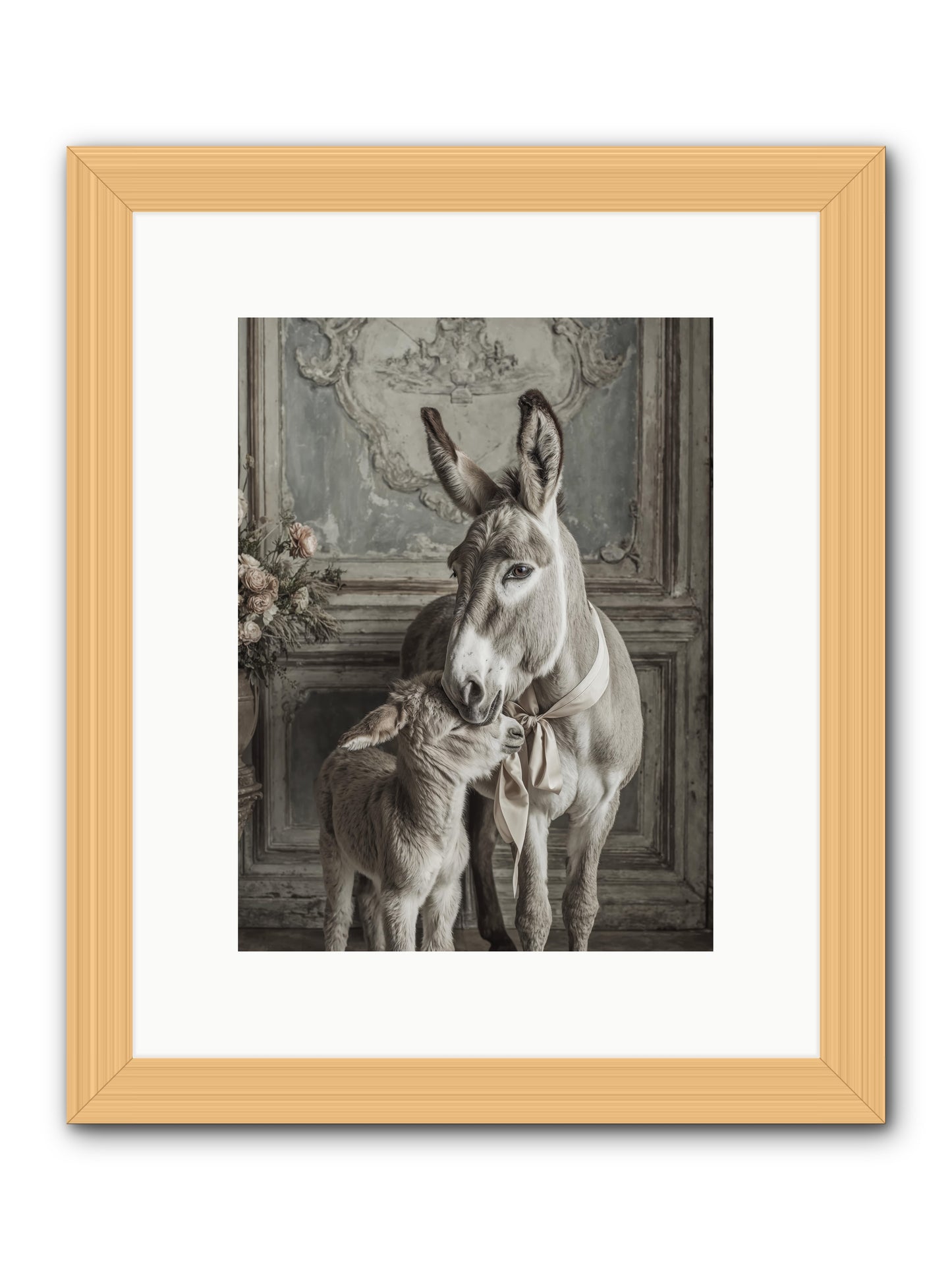 Velvet Heart Whispers -- Framed Print - Natural 9x12
