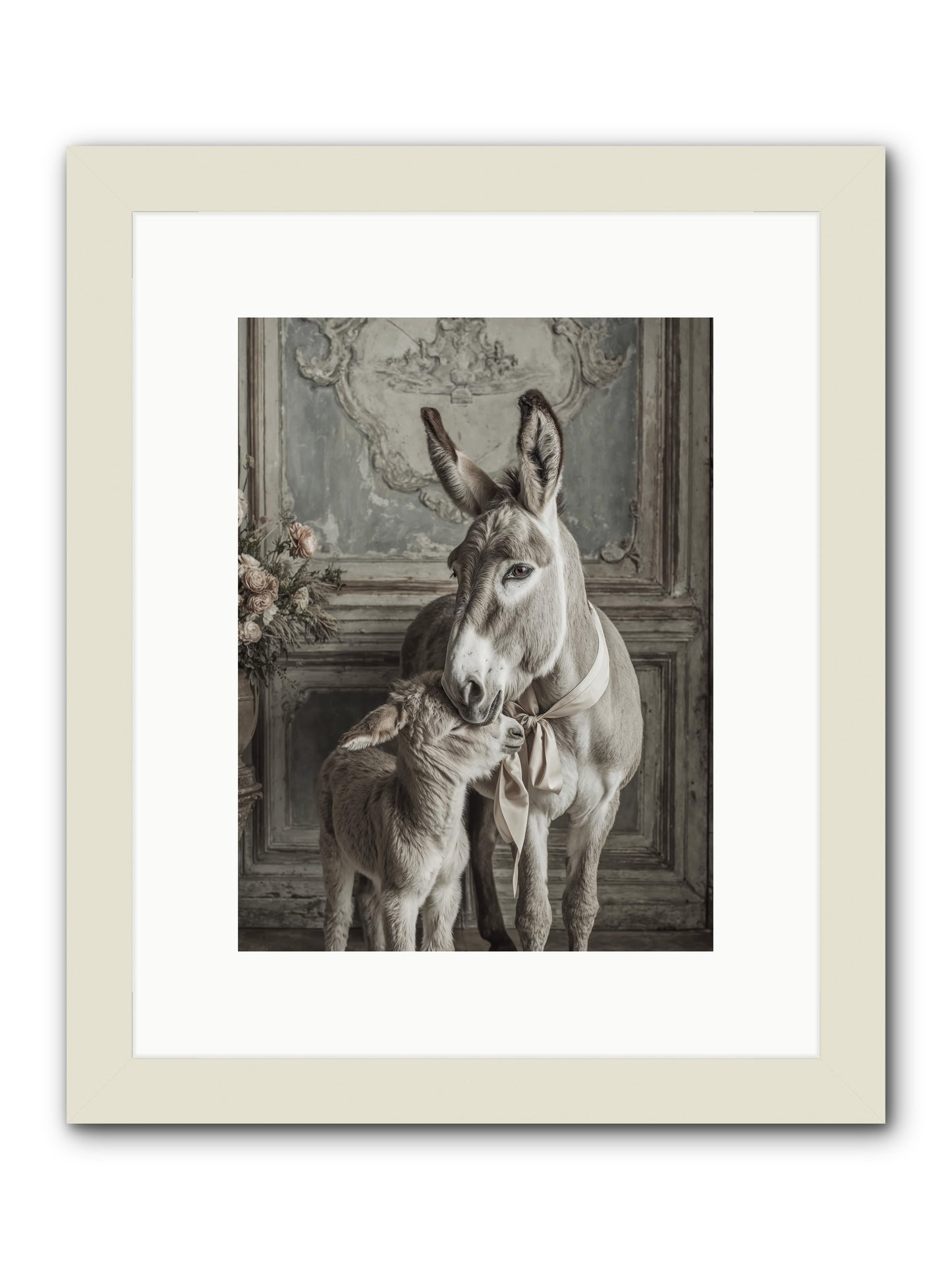 Velvet Heart Whispers -- Framed Print - White 9x12
