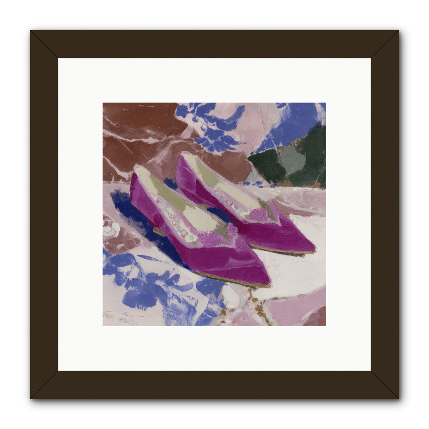 Velvet Held Its Breath -- Framed Print - Black 10x10