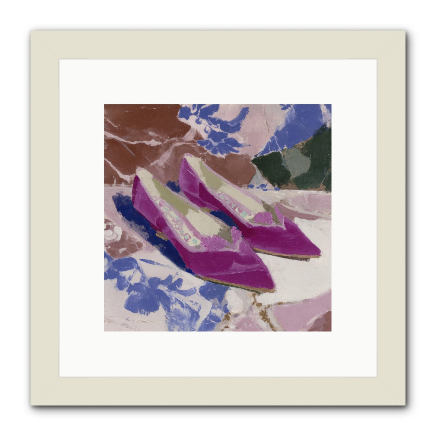 Velvet Held Its Breath -- Framed Print - White 10x10
