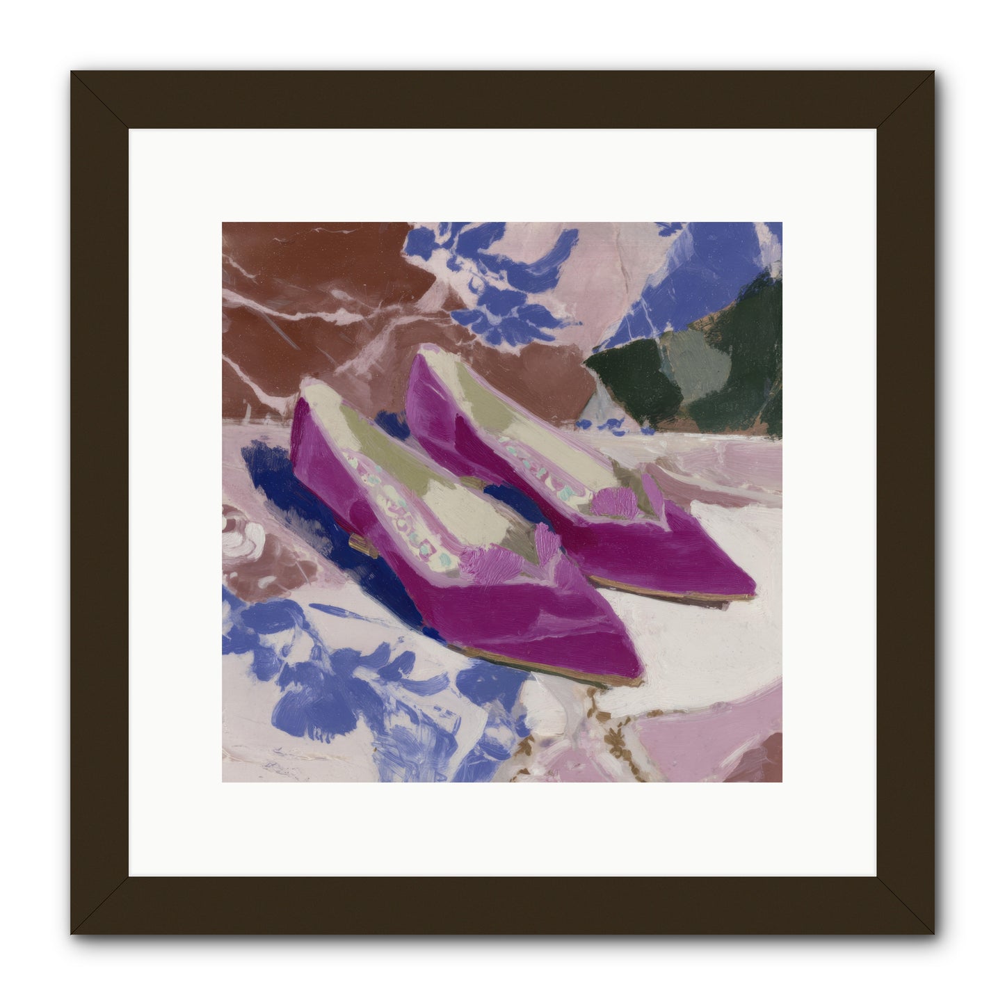 Velvet Held Its Breath -- Framed Print - Black 12x12