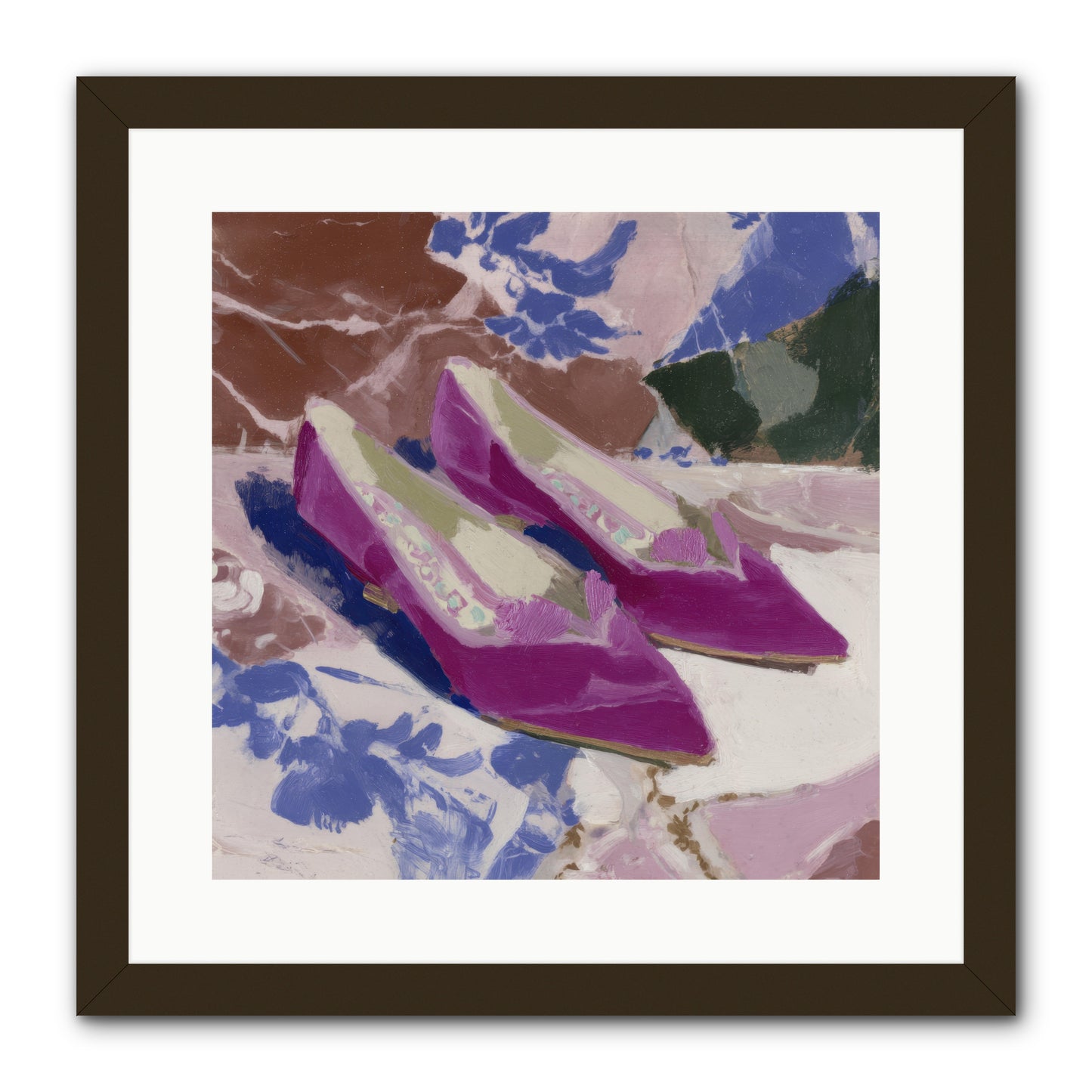 Velvet Held Its Breath -- Framed Print - Black 16x16