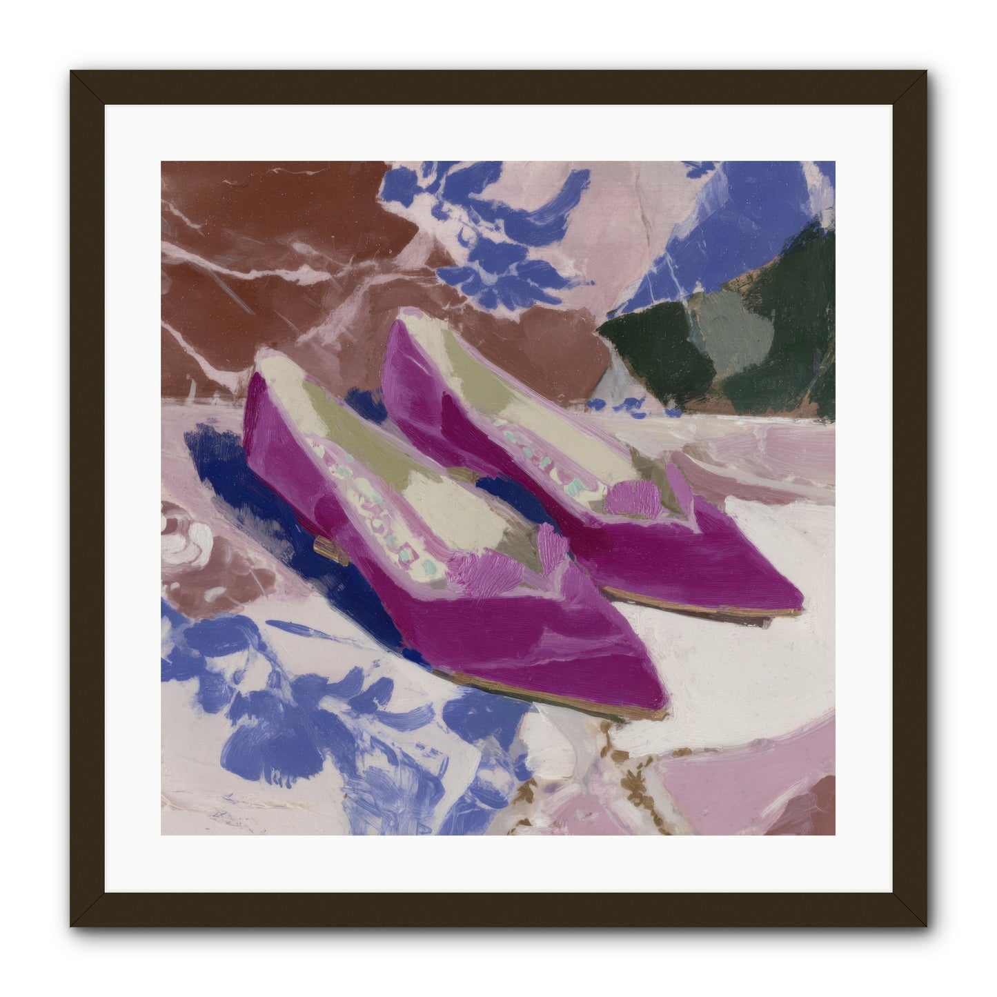 Velvet Held Its Breath -- Framed Print - Black 24x24